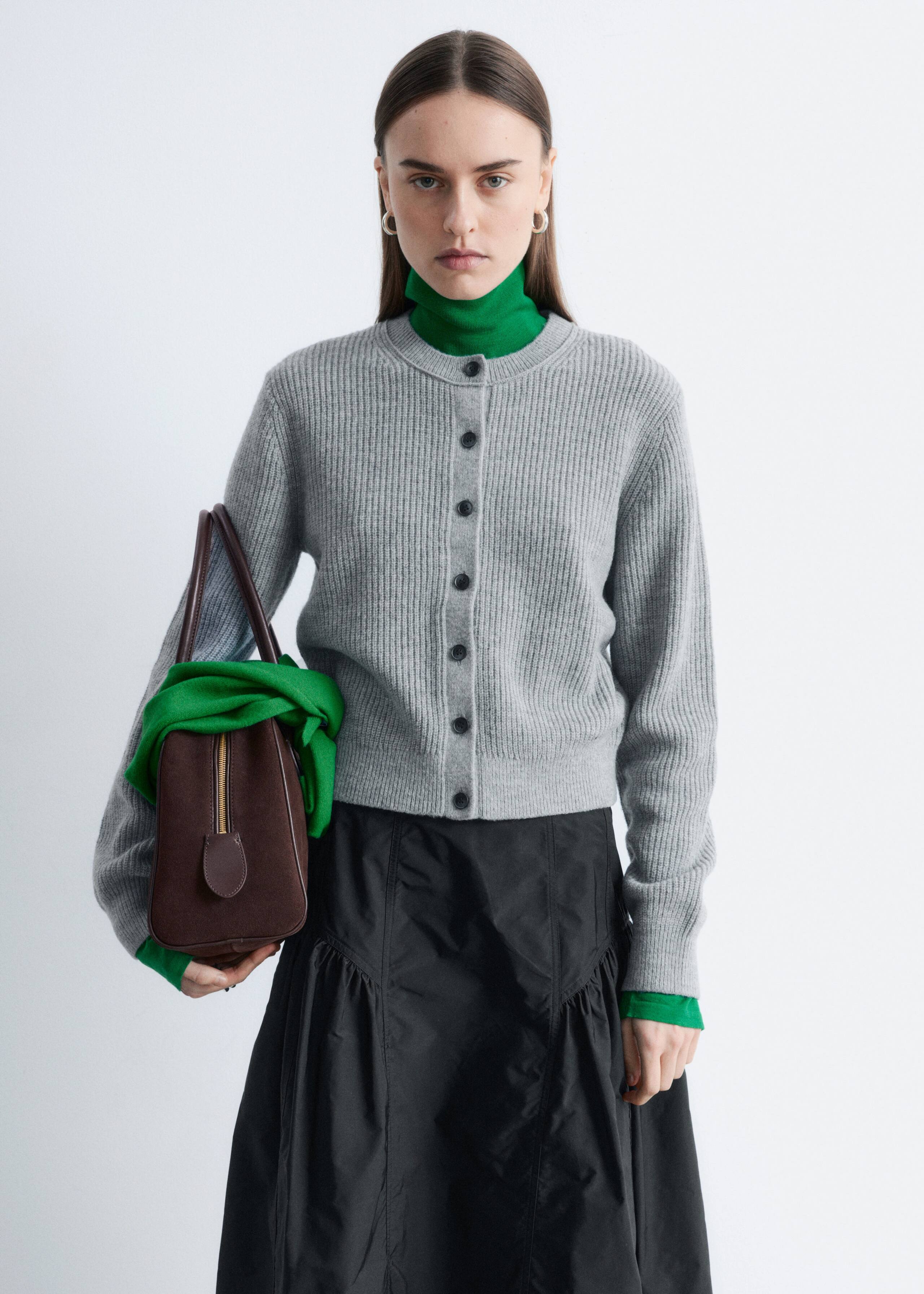 Image of Wool-Blend Cardigan