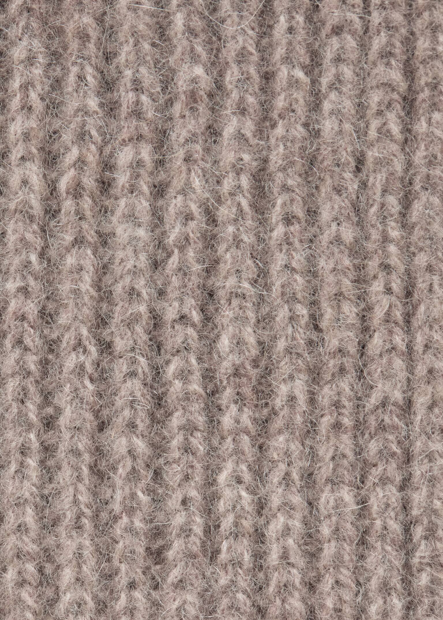Schal aus Kaschmirstrick - Graubraun/Schwarz/Dunkelbraun/Navyblau/Altrosa/Cremefarben - 4