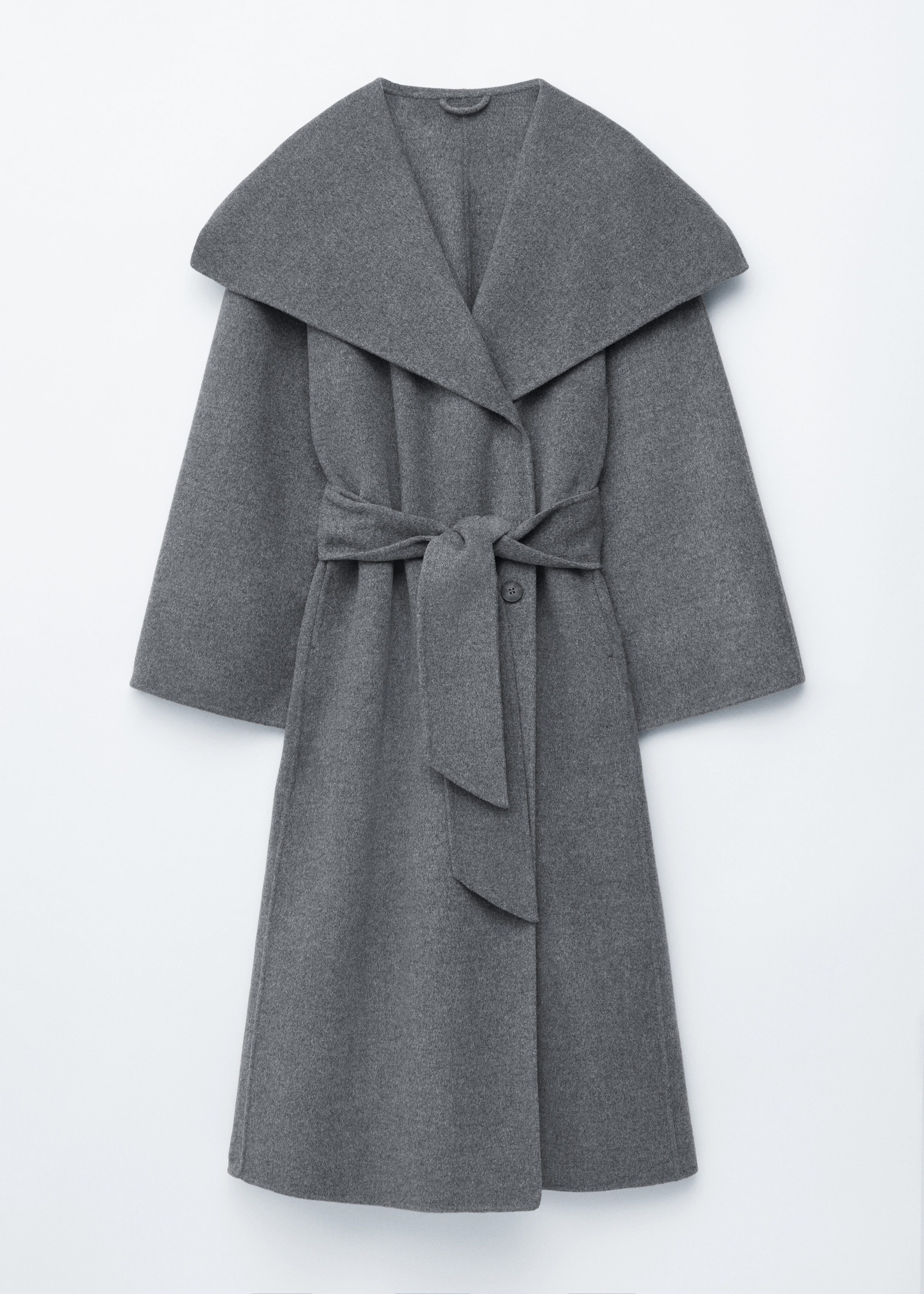 ジャケット・アウター na.e Shawl Collar Wool Coat_Greige na.e