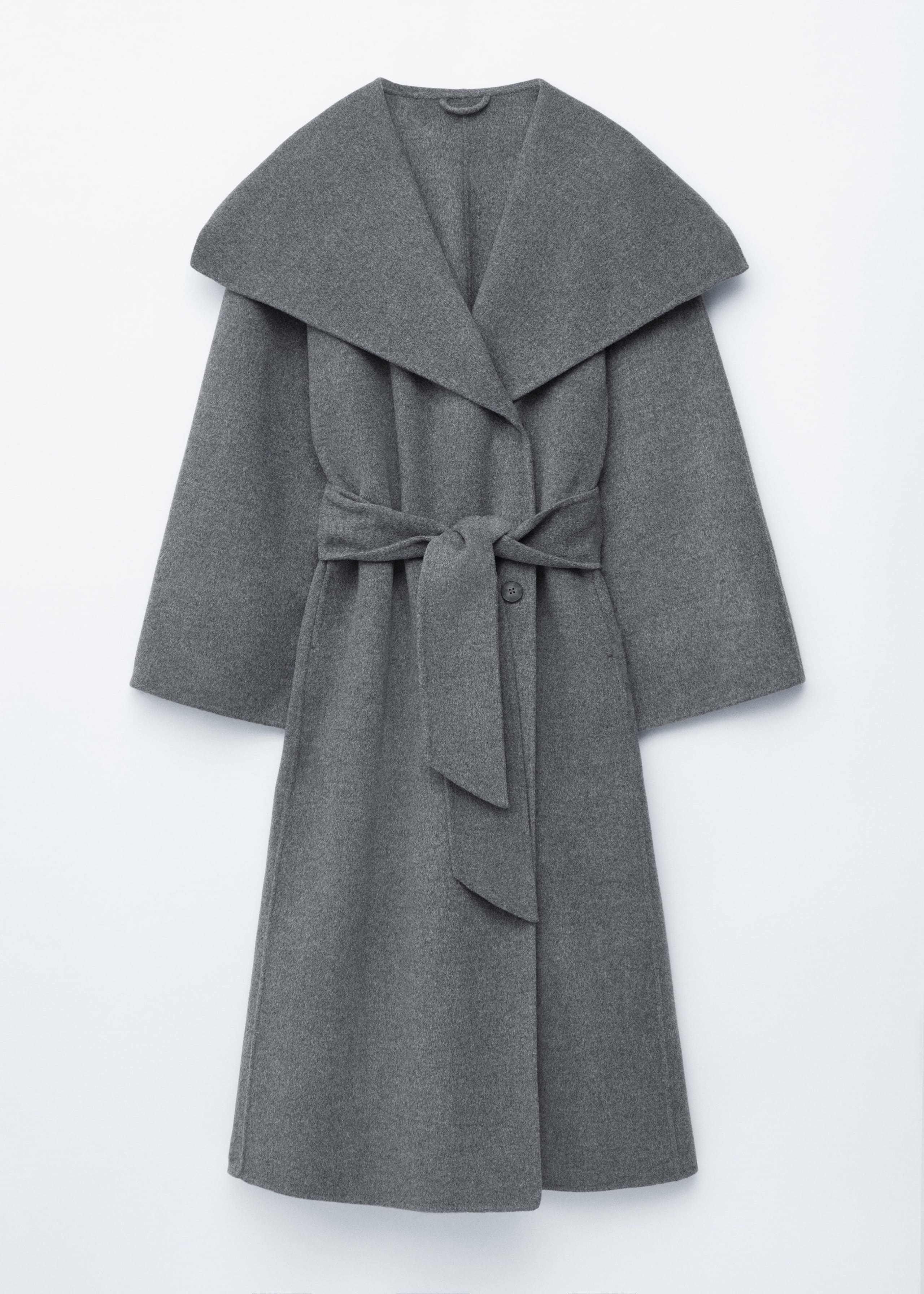 Single-Buttoned Wool-Blend Coat