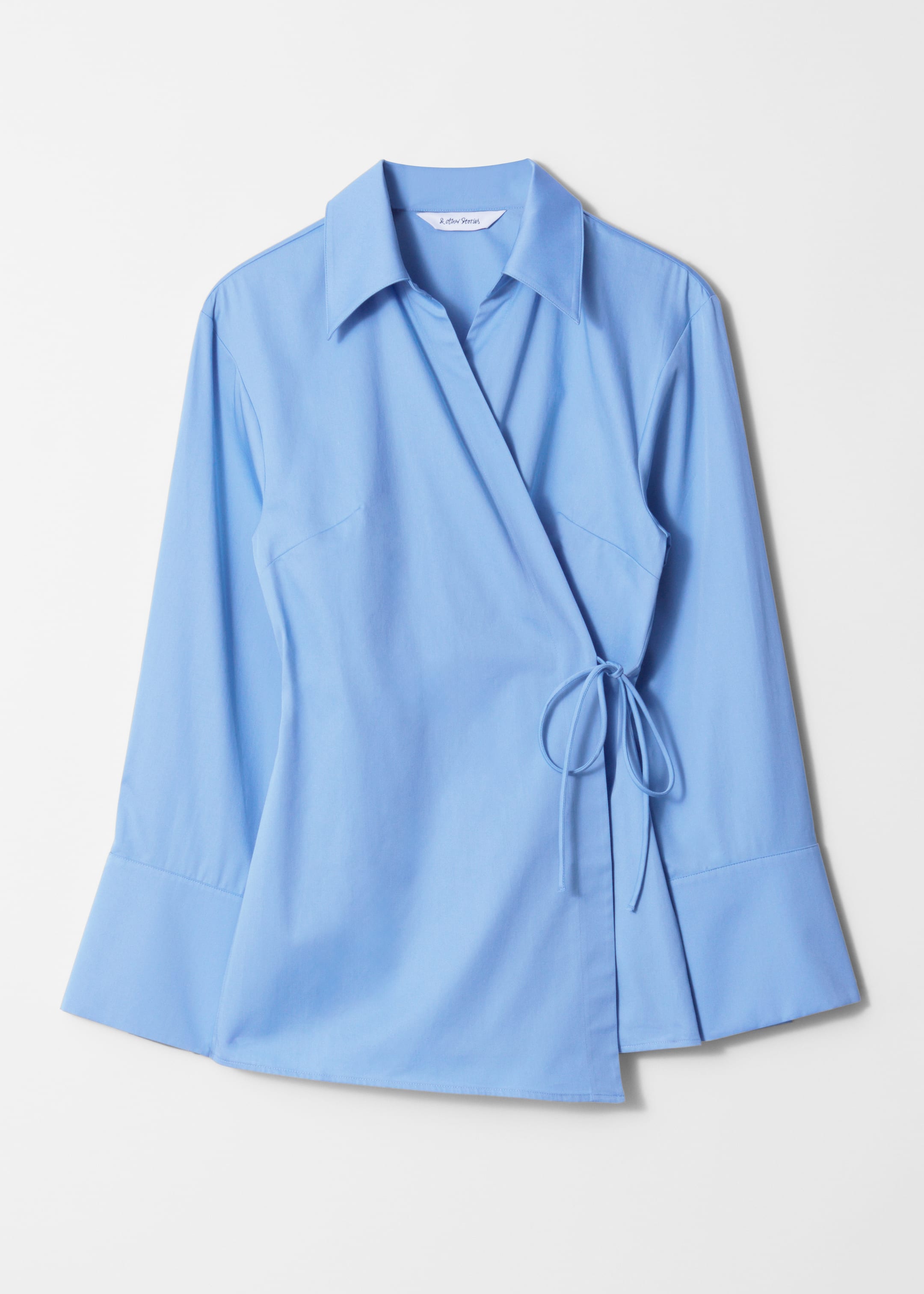 Visa större bild: Omlottskjorta - Mellanblå - DAM | H&M SE 1