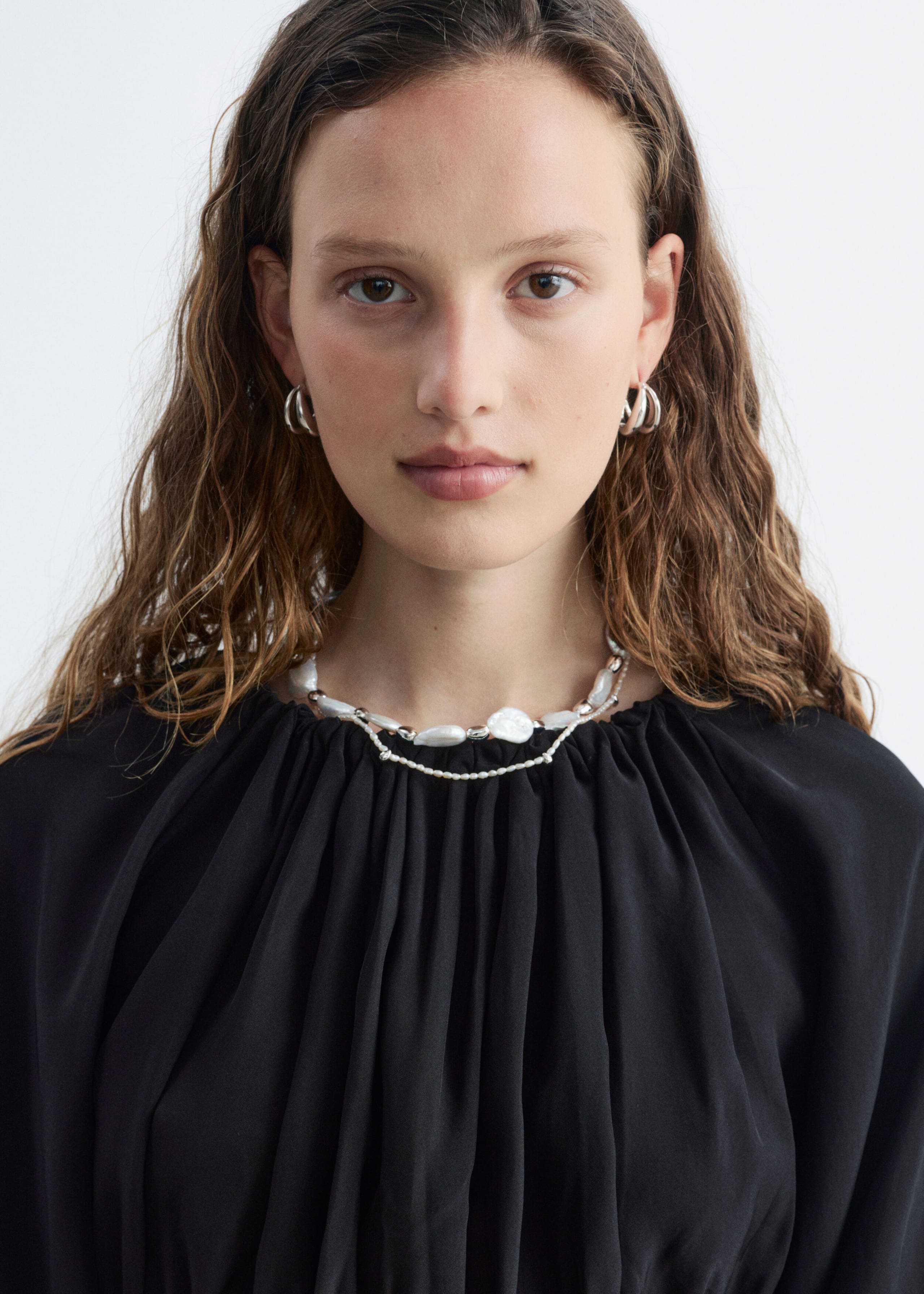 Smocked Blouse - Black - Still Life