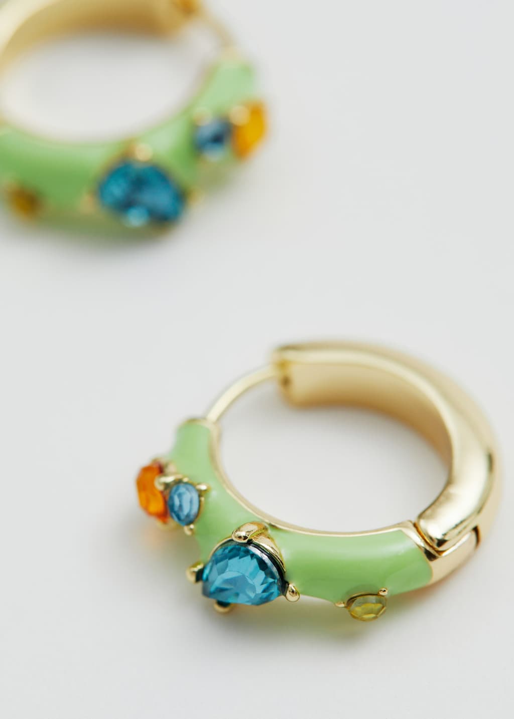 Vibrant Hoop Earrings - {{variantName}} - Descriptive Detail