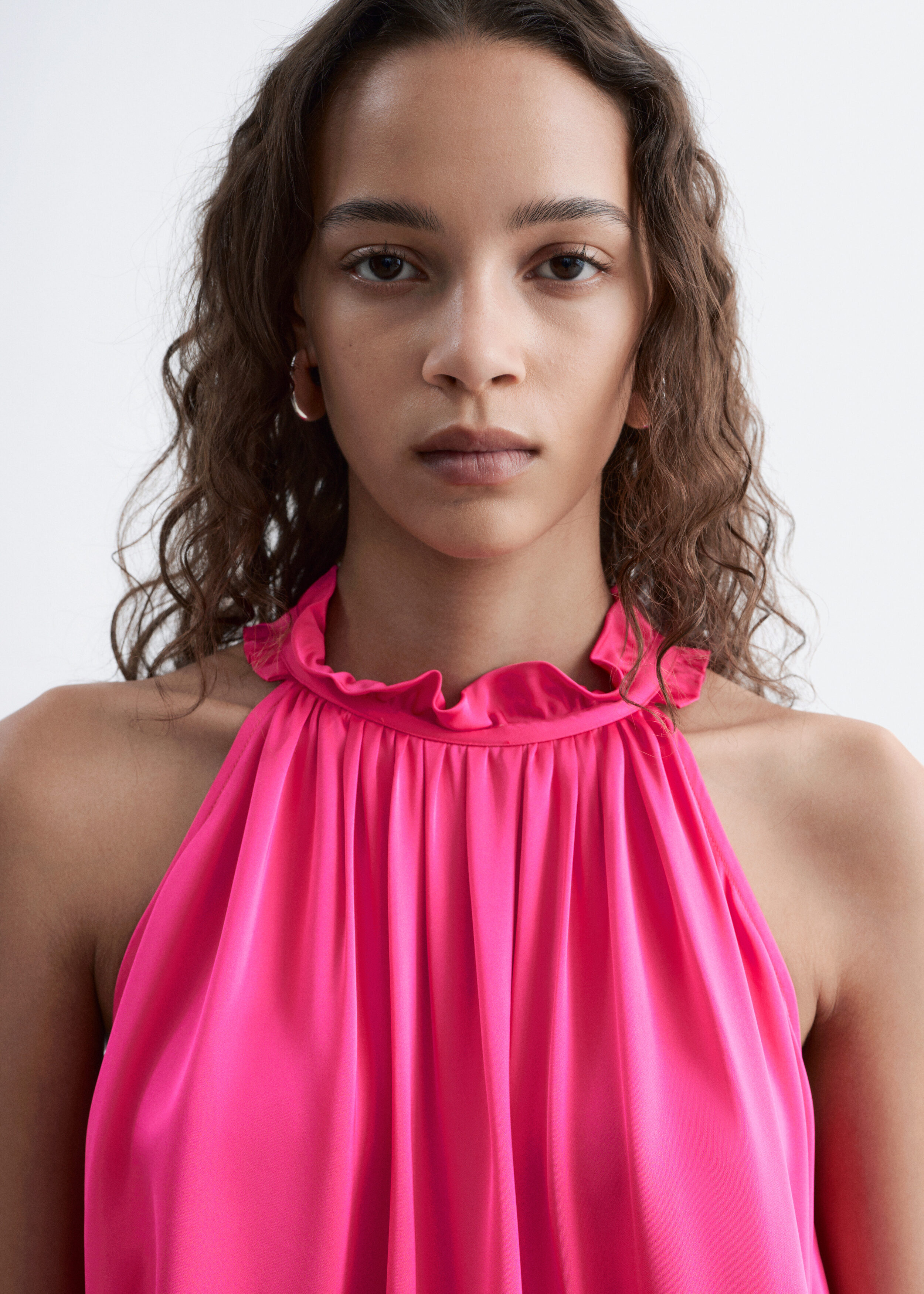 Frill-Detail Top - Bright Pink - & Other Stories US