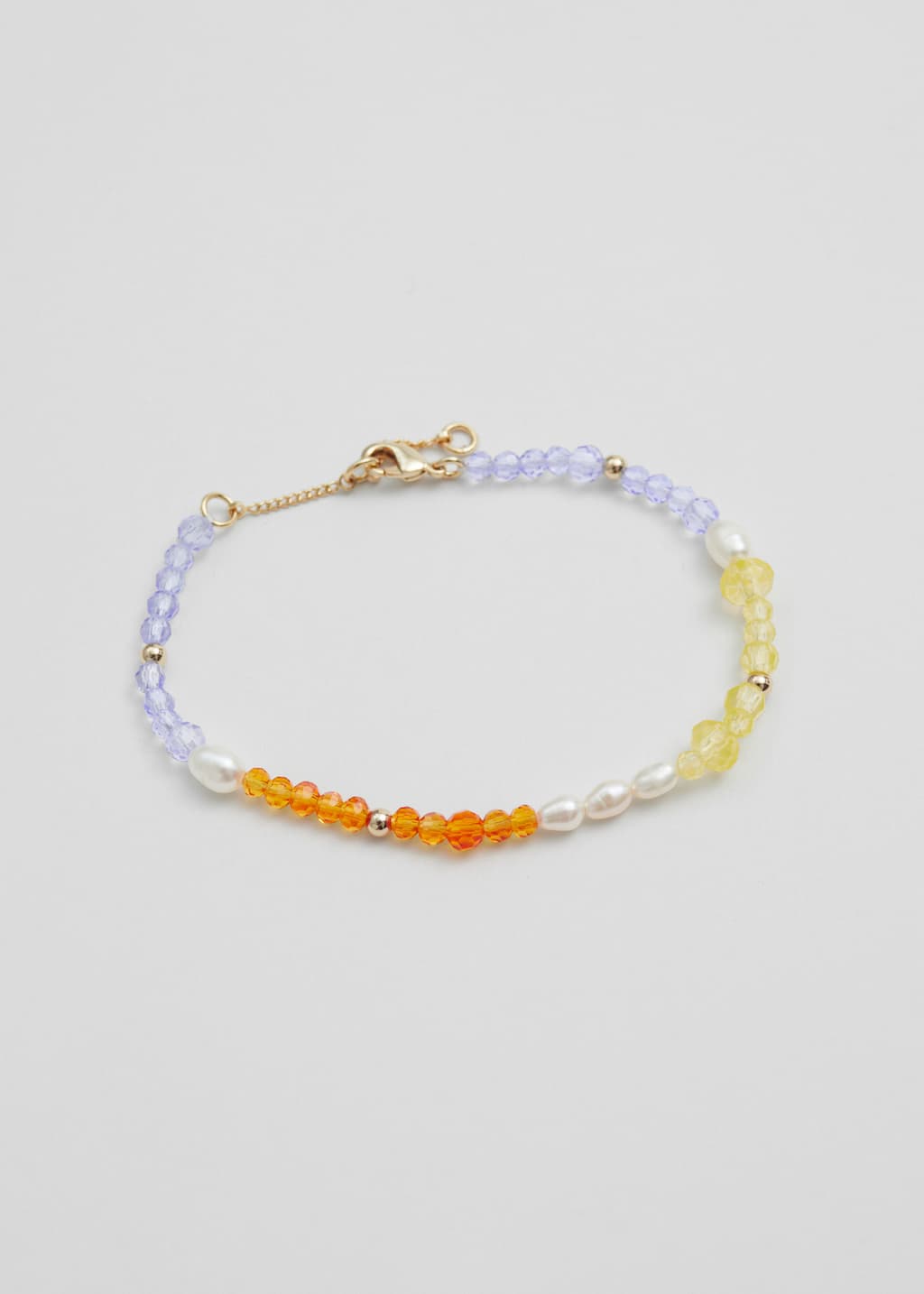 Beaded Pearl Bracelet - Baby blue/Lemon - Still Life