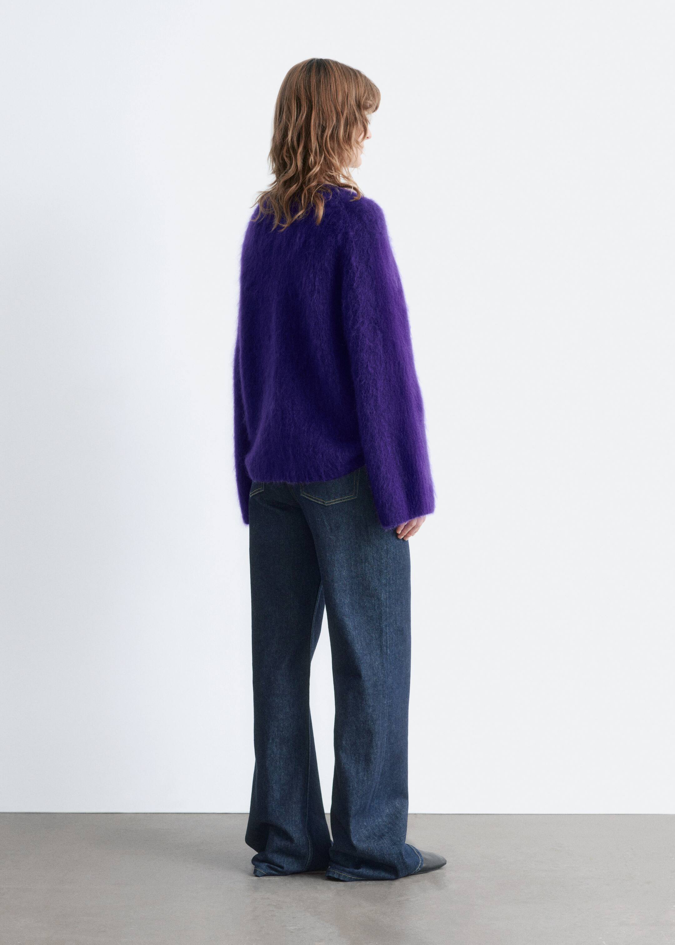 Grösseres Bild ansehen: Pullover aus einer gebürsteten Mohairmischung - Dunkelviolett | H&M CH 5