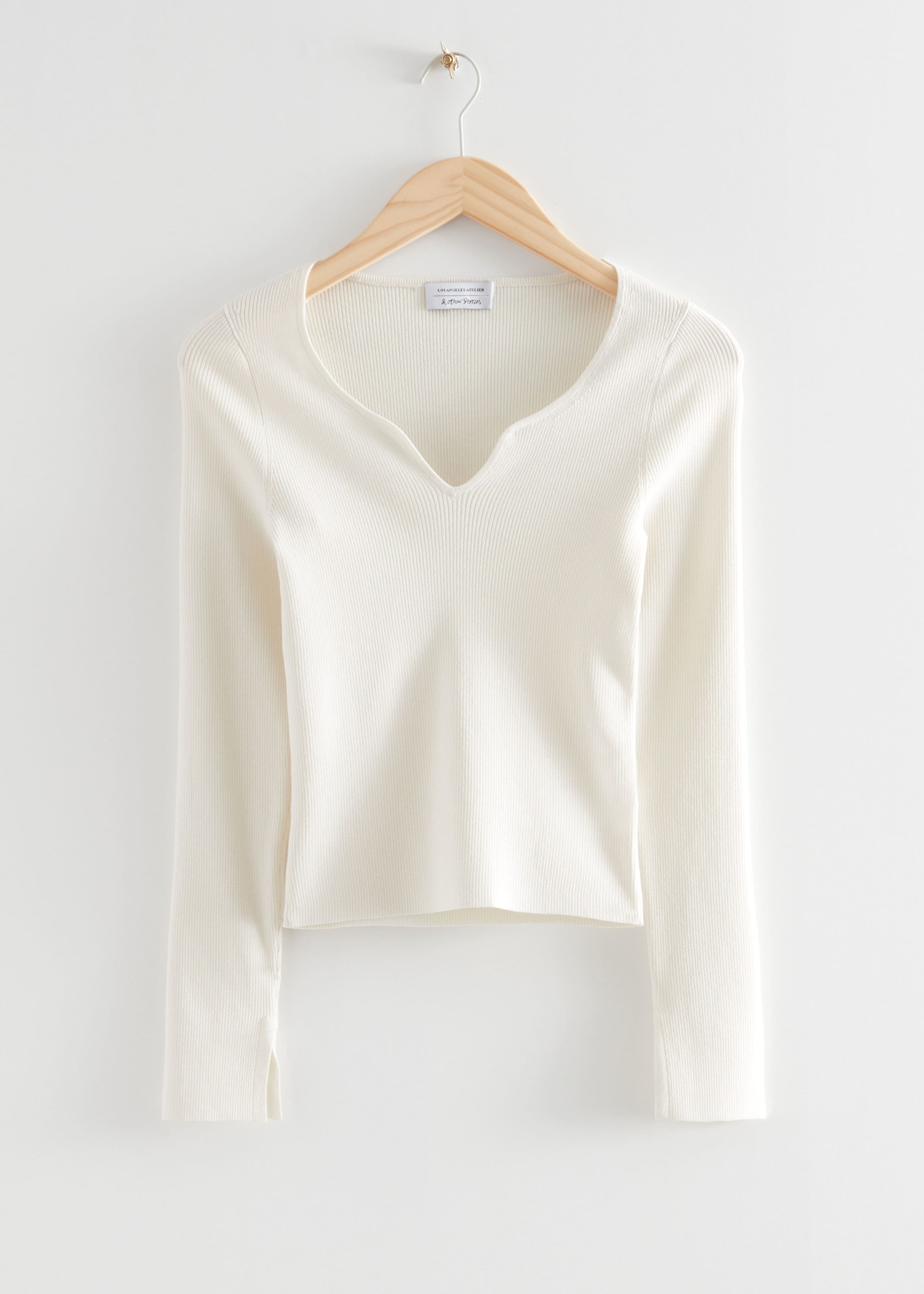 Top ajusté décolleté cœur - Blanc - Still Life