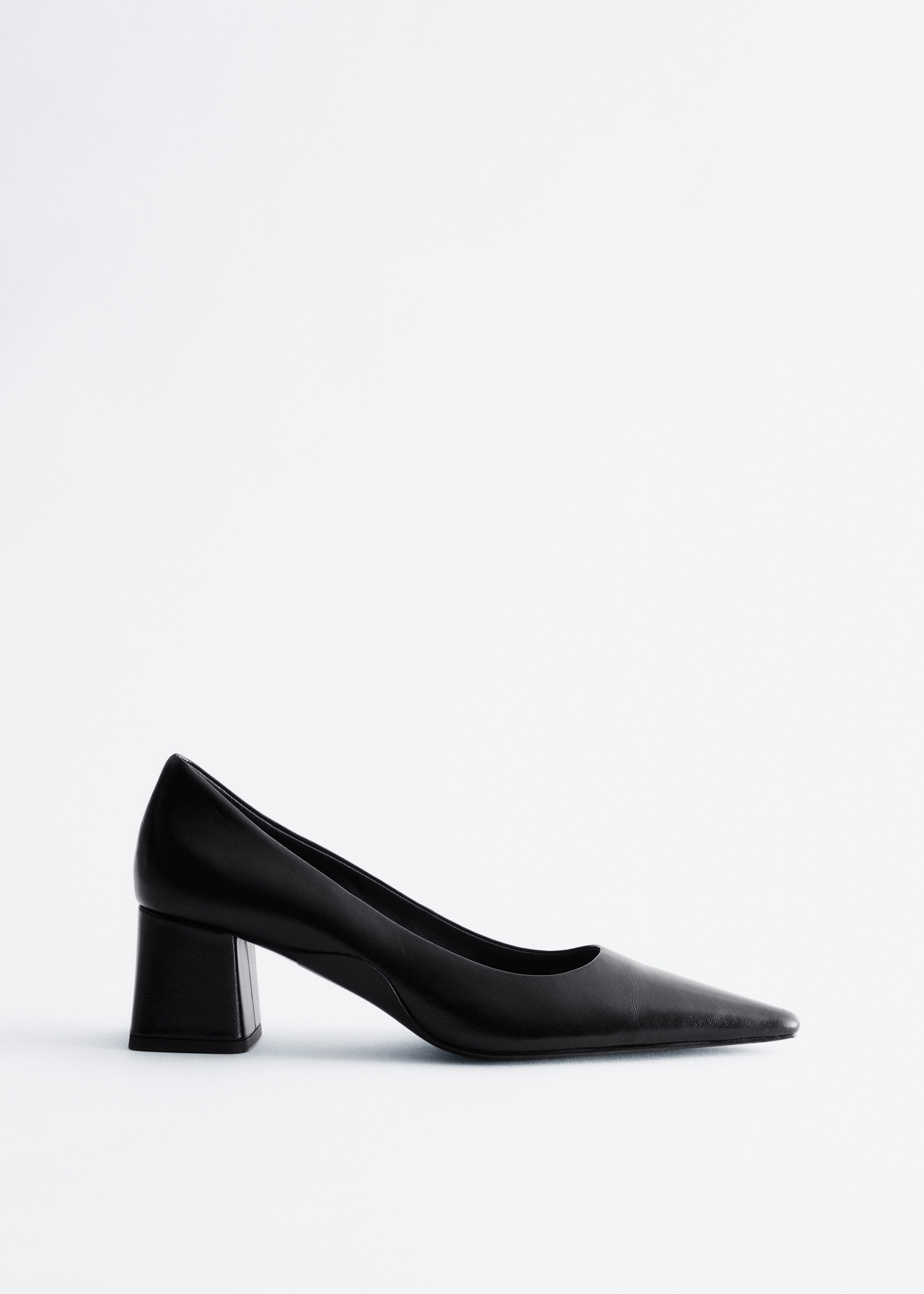 Leather Block Heel Pumps by & Other Stories