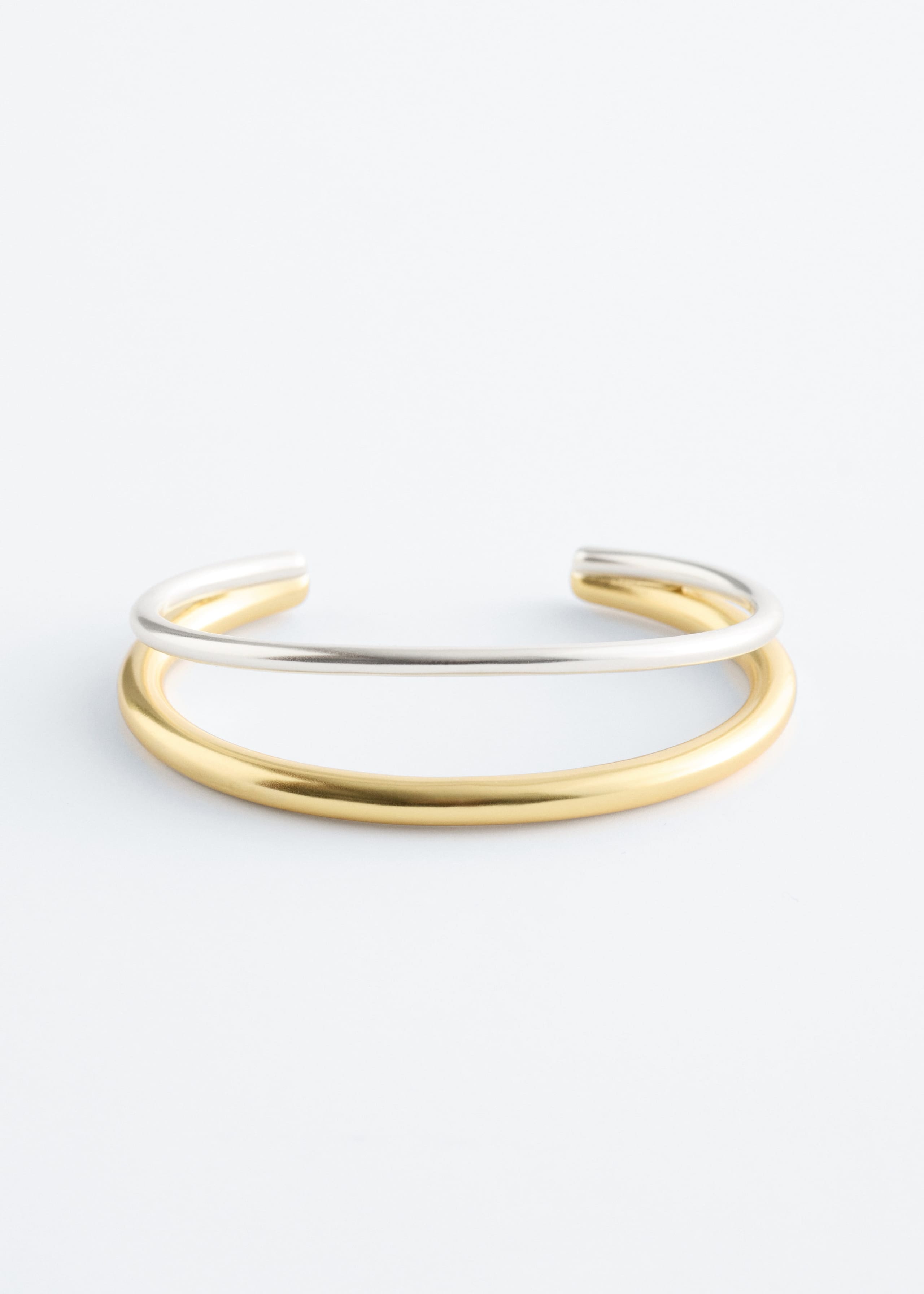 Image of Two-Tone Sculptural Cuff Bracelet