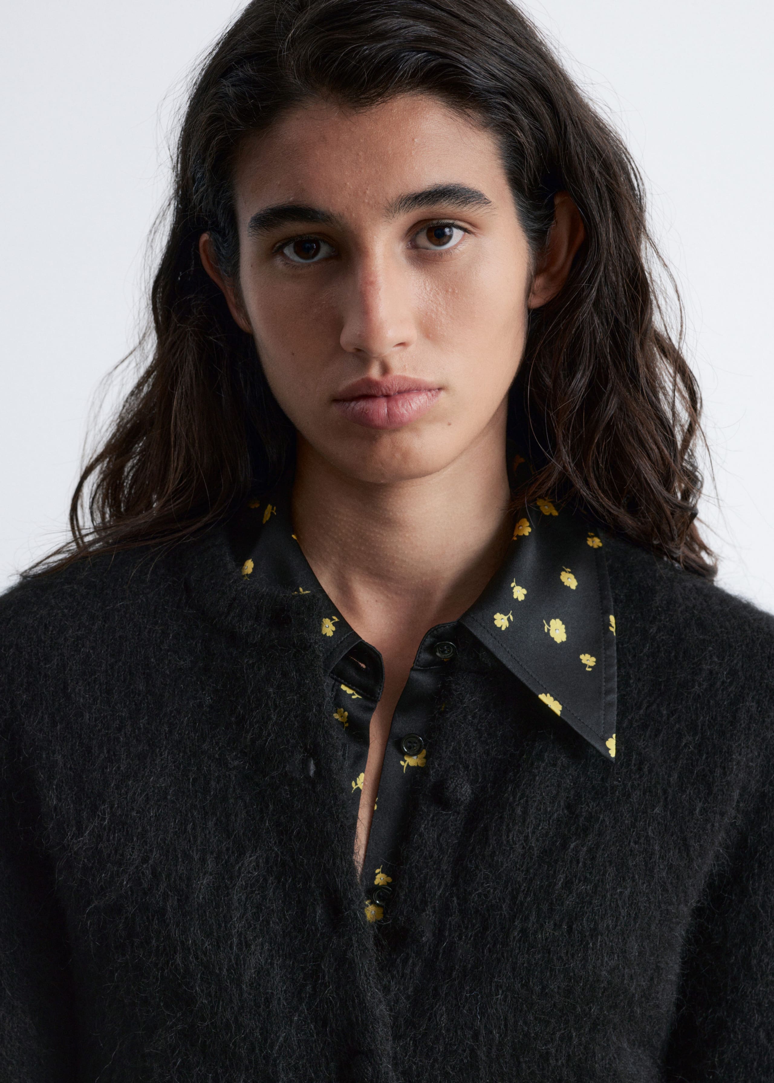 Image of Strickjacke mit gebürsteter Textur
