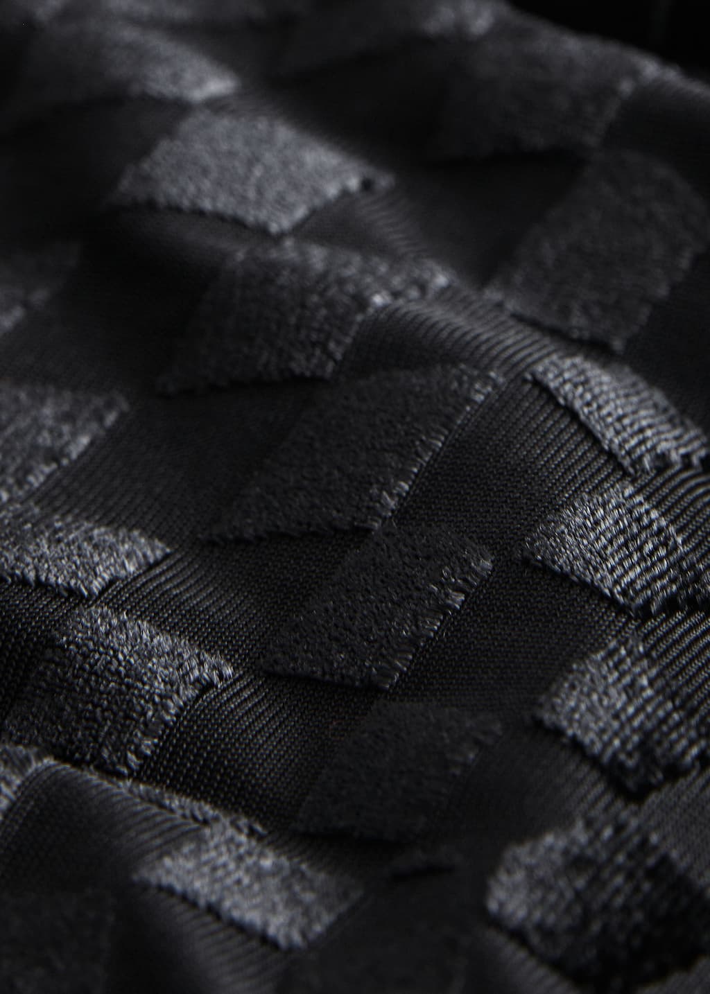 Blouse en velours ajustée à motif - {{variantName}} - Descriptive Detail