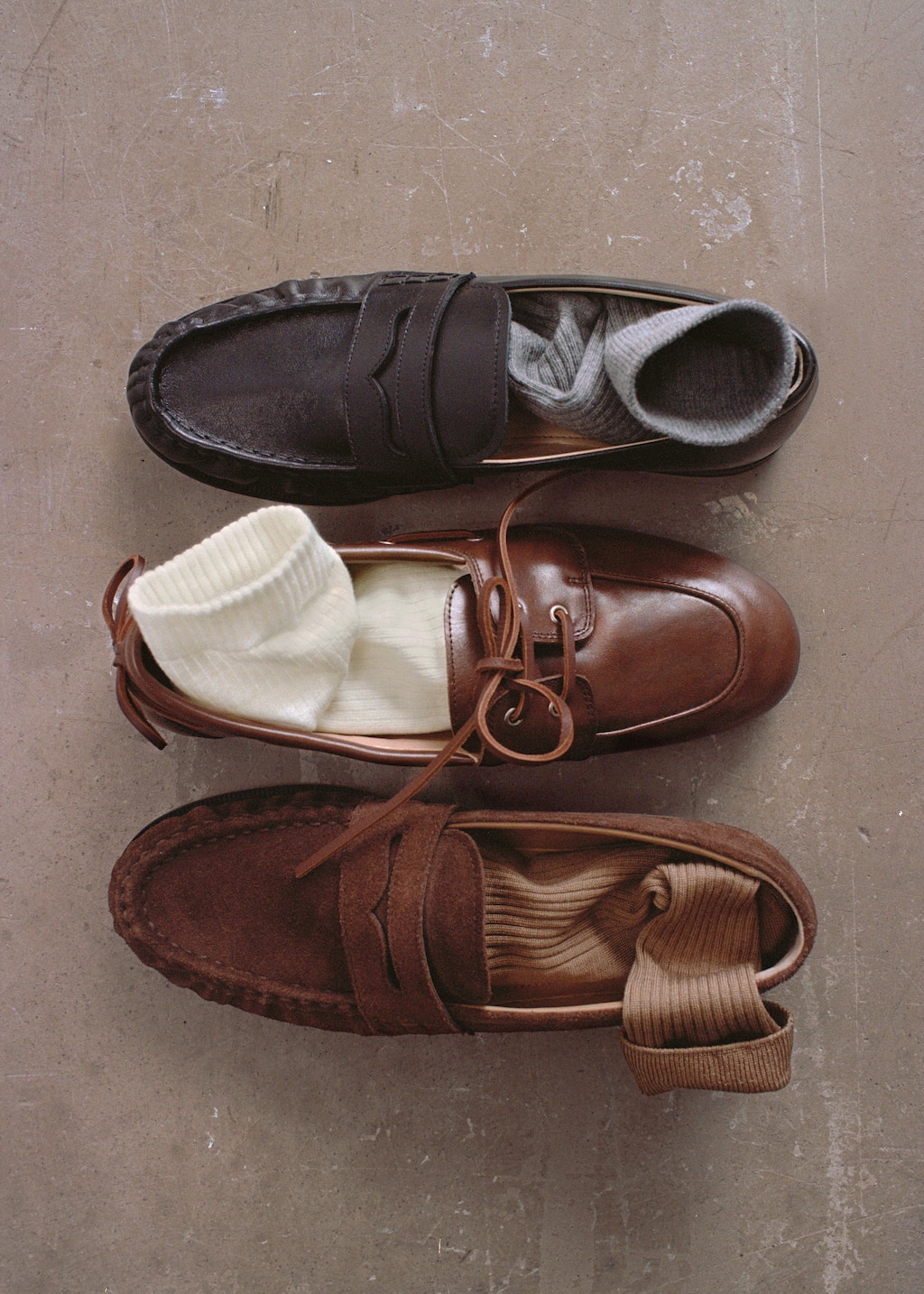 Image of Loafers i läder
