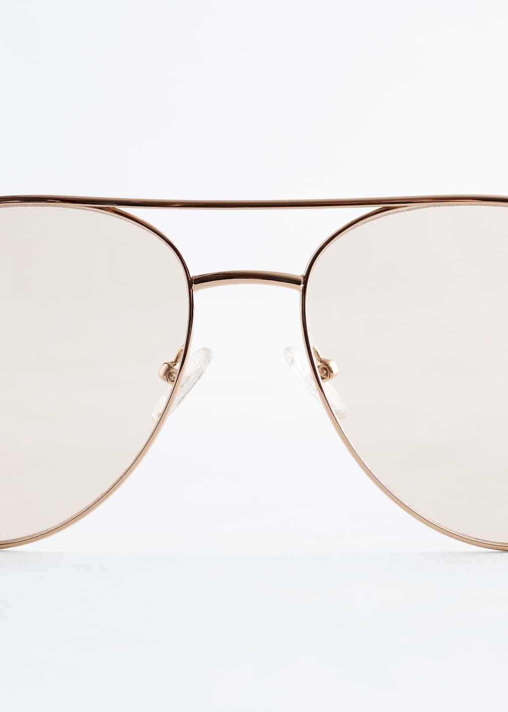 Image of Slim Aviator-Frame Sunglasses