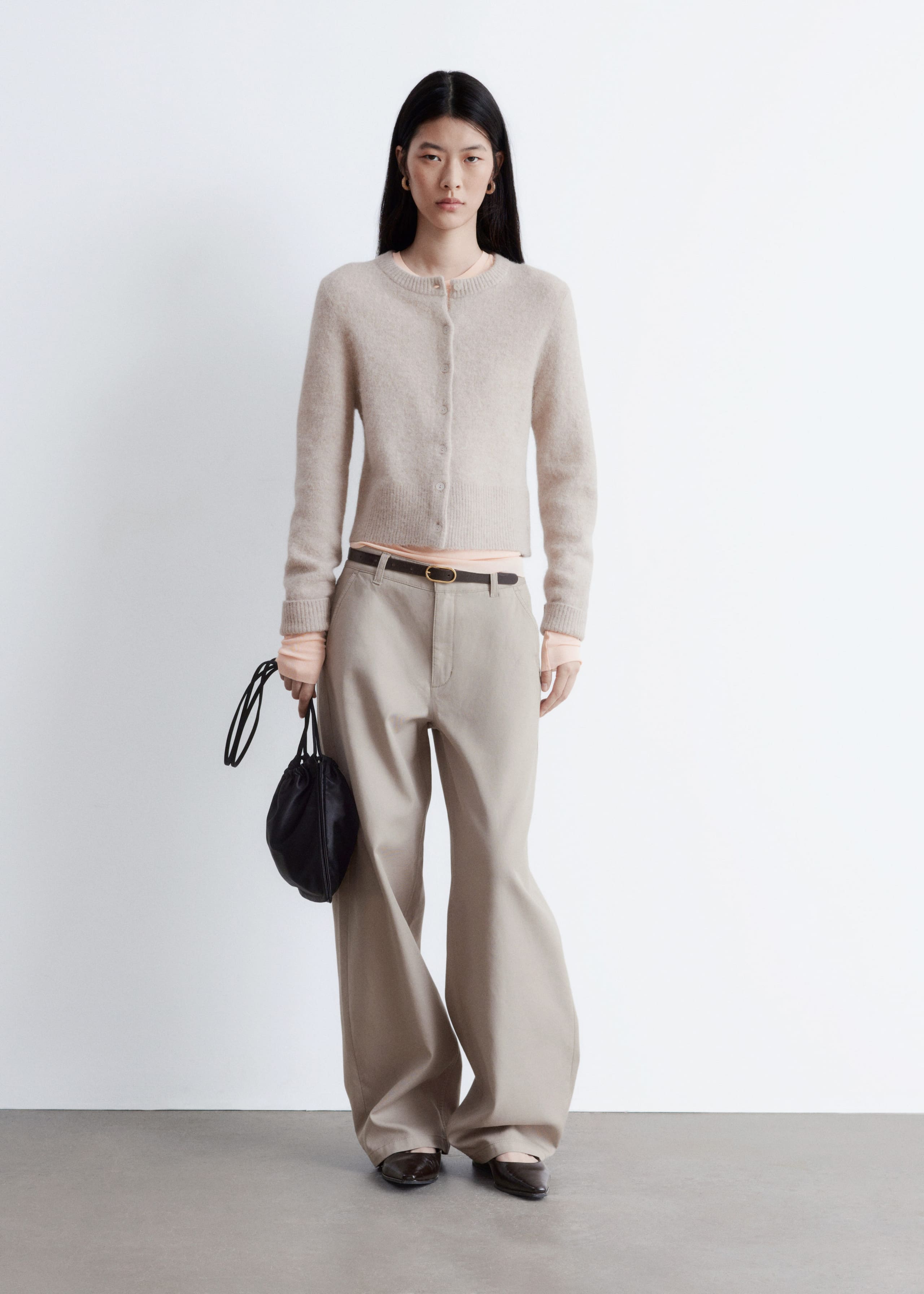 Image of Alpaca-Blend Knit Cardigan