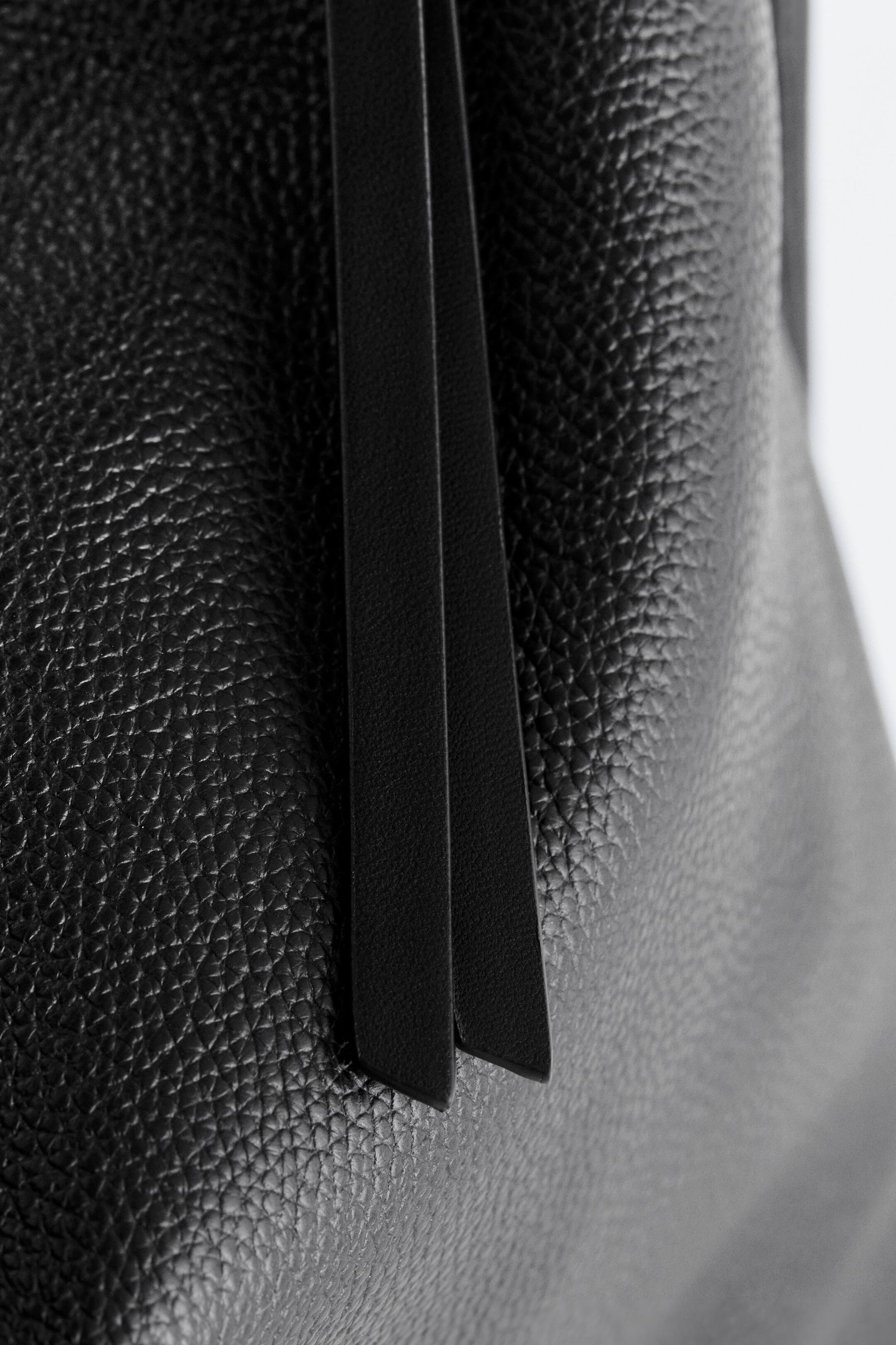 View larger image: Leather Tote Bag - Black - Ladies | H&M GB 3