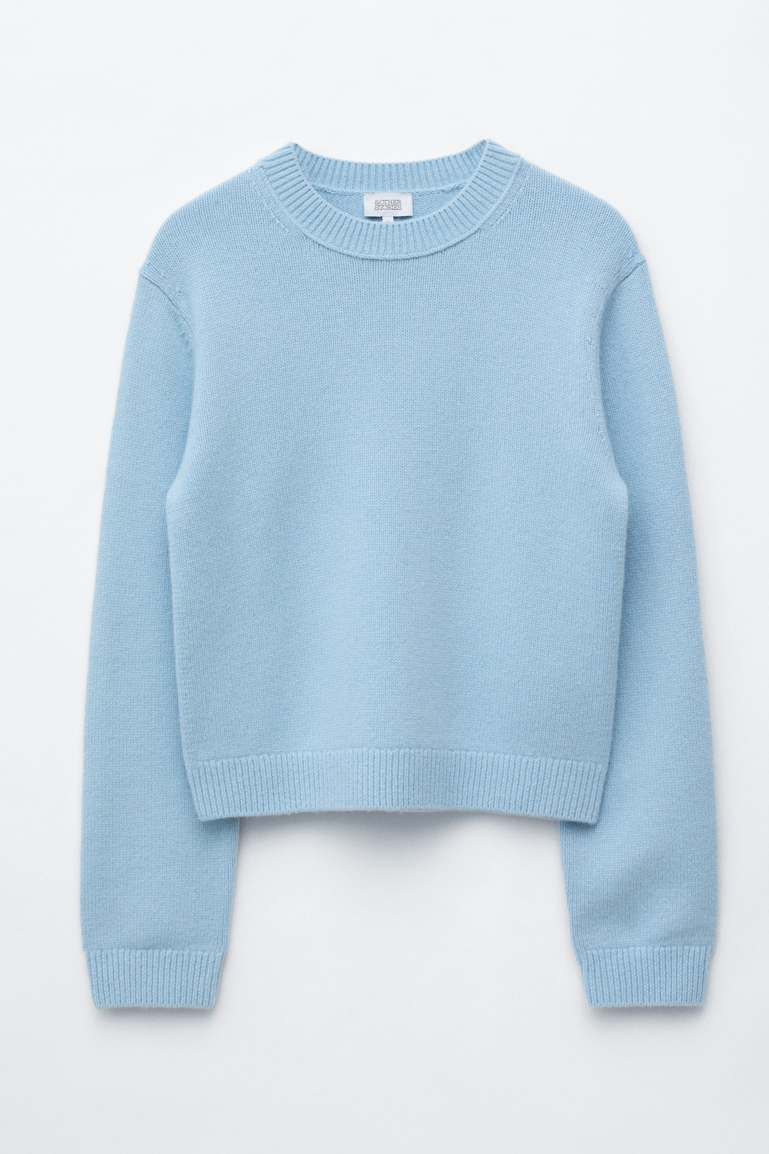 Pull en cachemire mélangé - Bleu clair/Taupe foncé/Bleu foncé/Rouge - 1