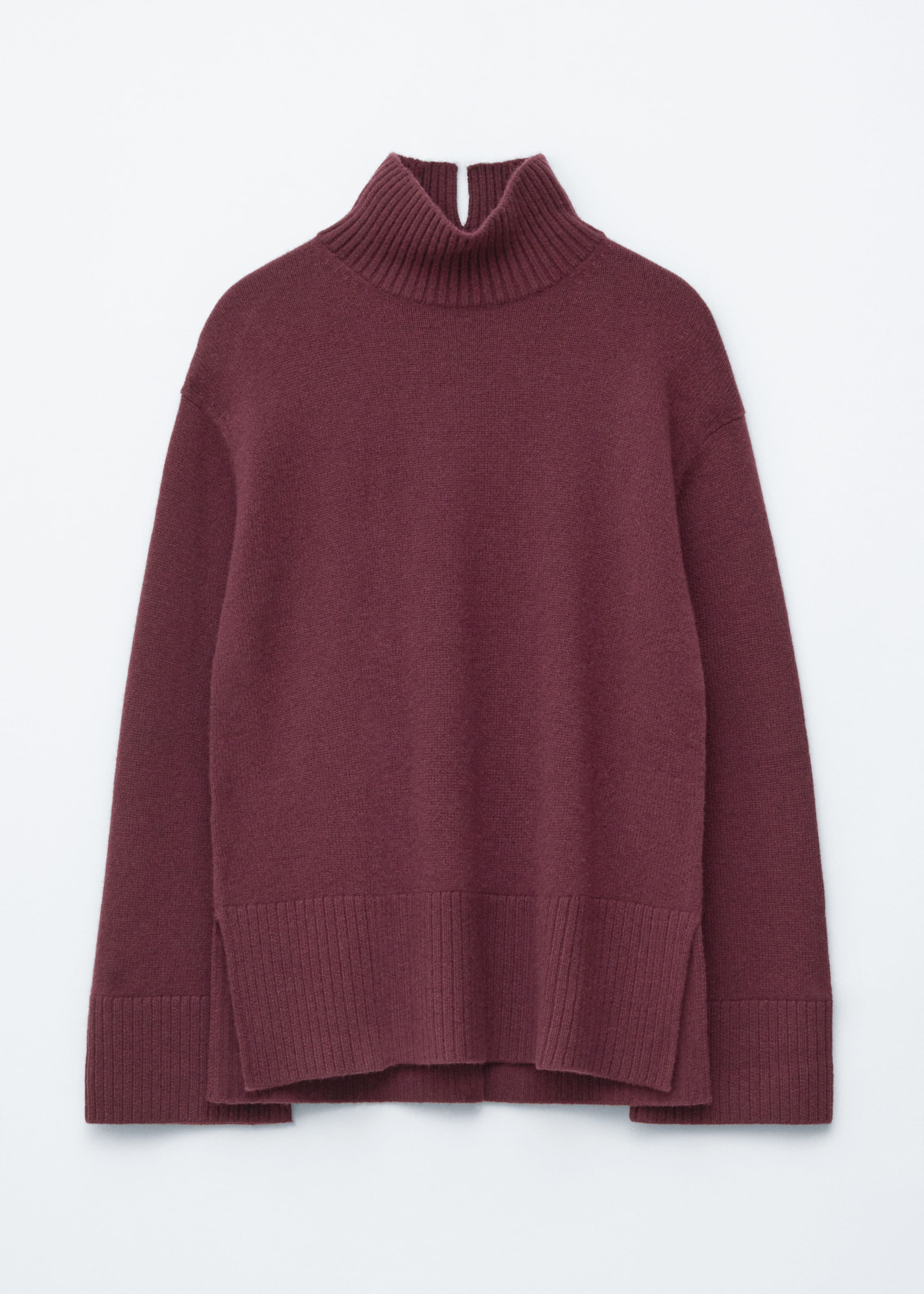 Image of Oversized-Wollpullover mit Rollkragen