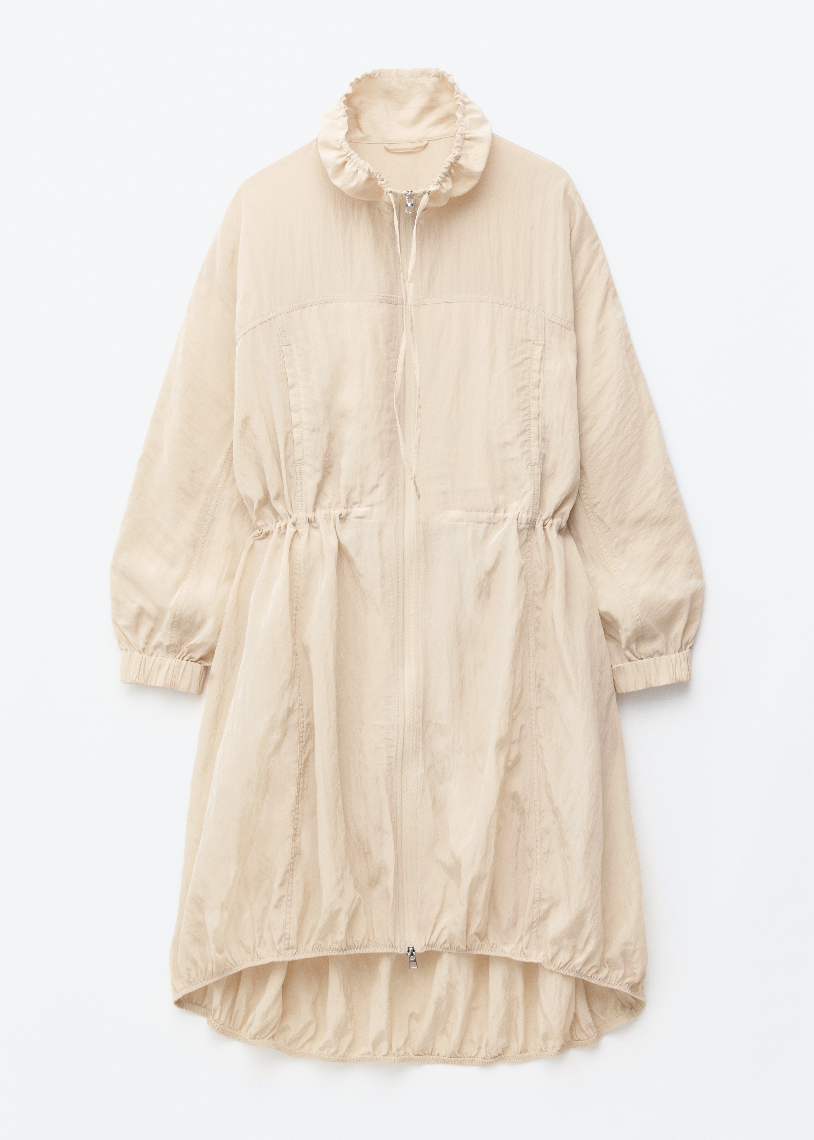 Parka con coulisse - Beige
