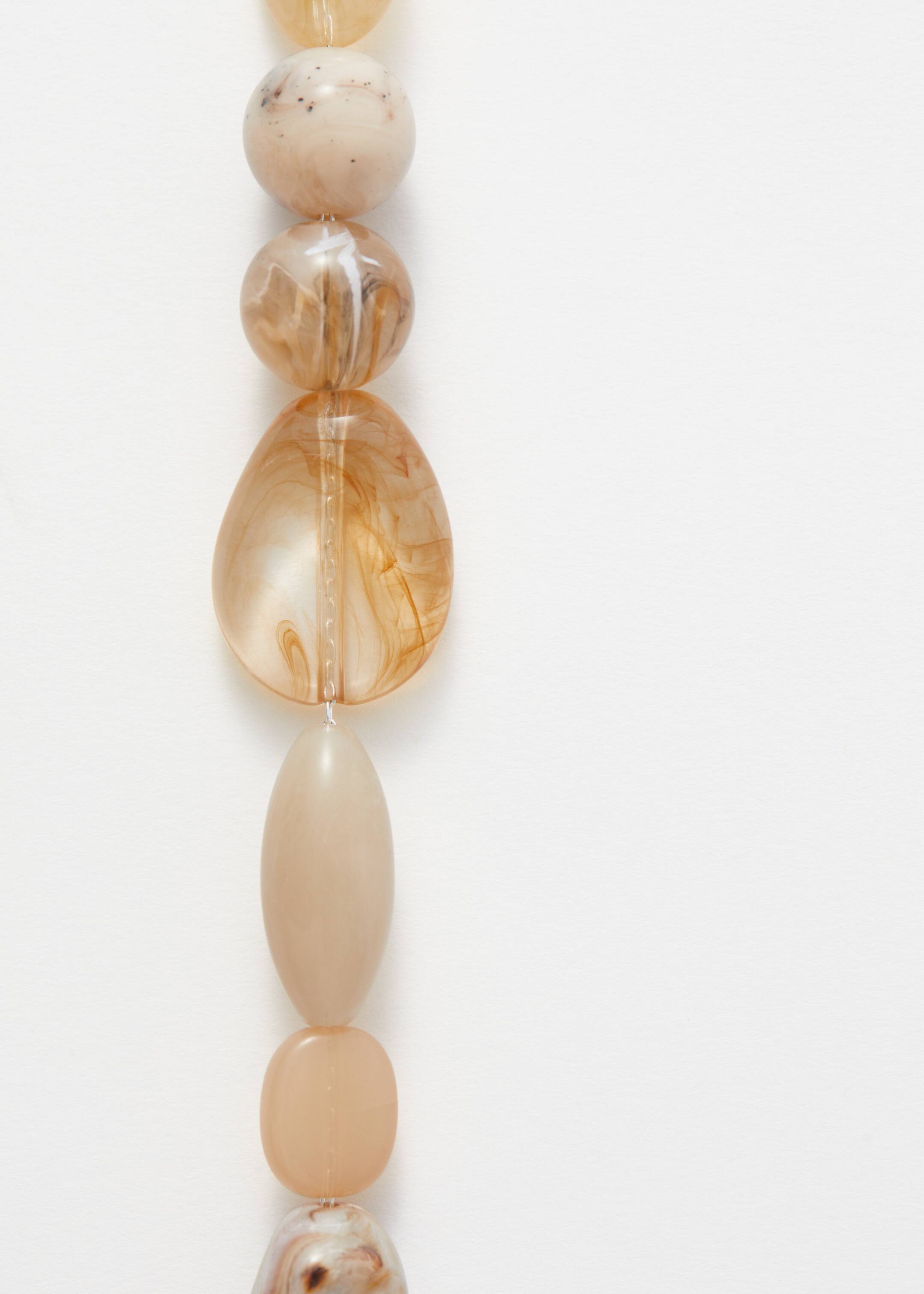 Grotere afbeelding bekijken: Ketting met onregelmatige kralen - Amber/zilver - DAMES | H&M NL 4