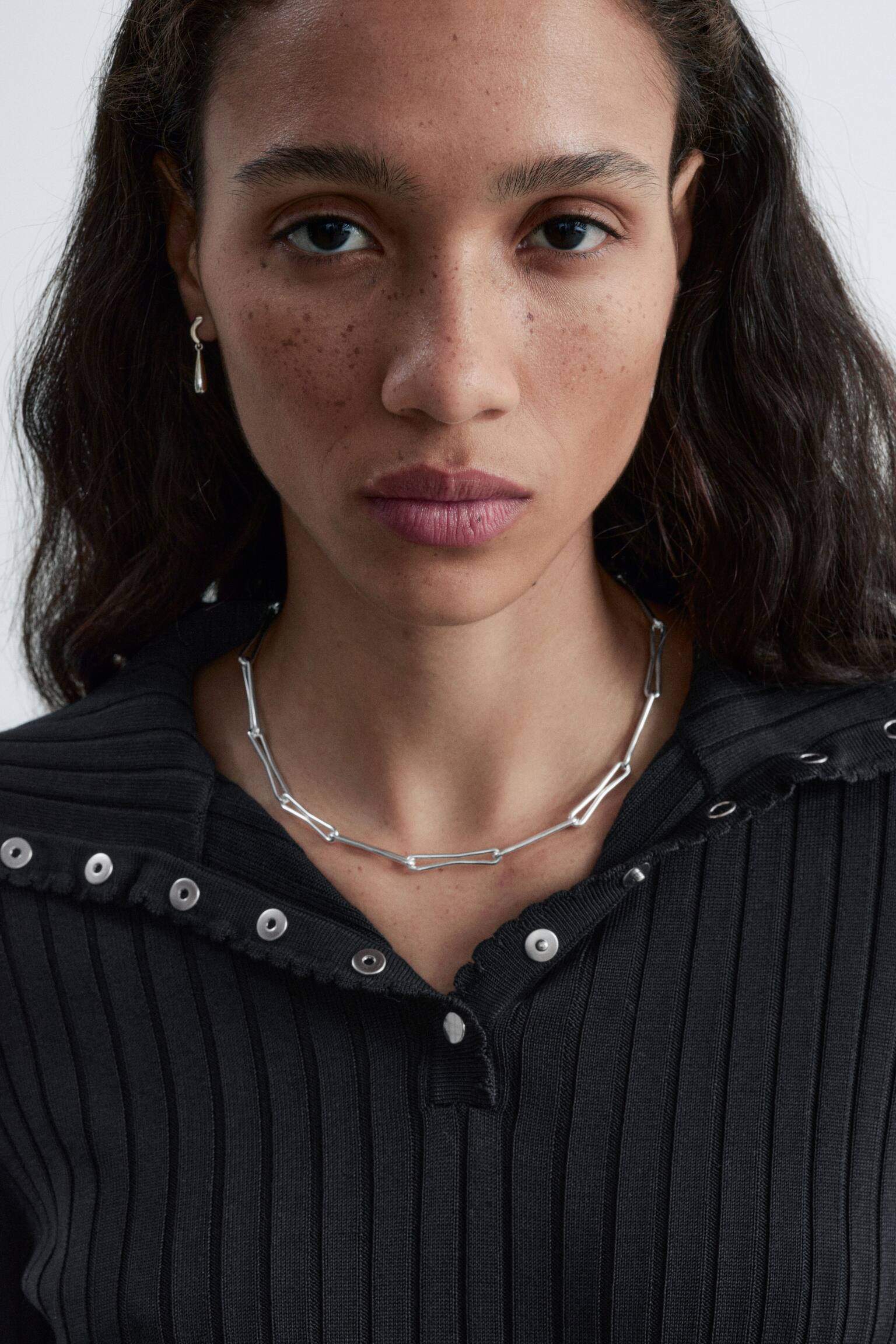 Schakelketting van gepolijst messing - Zilver/Goudkleurig - 1