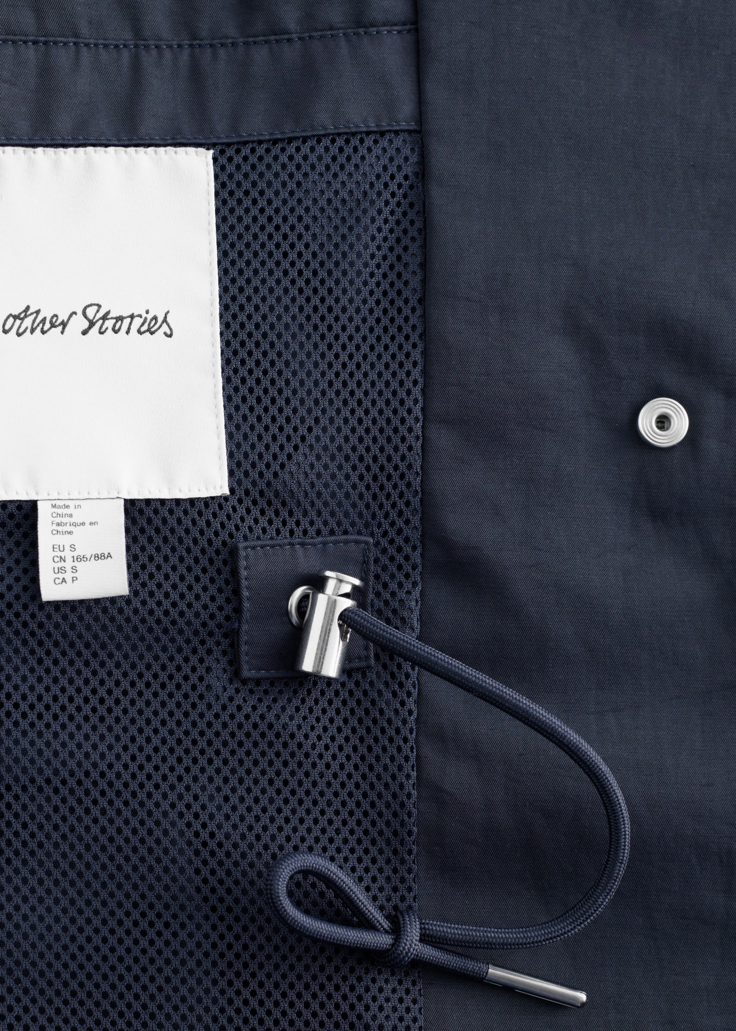 Image of Drawstring Parka Coat