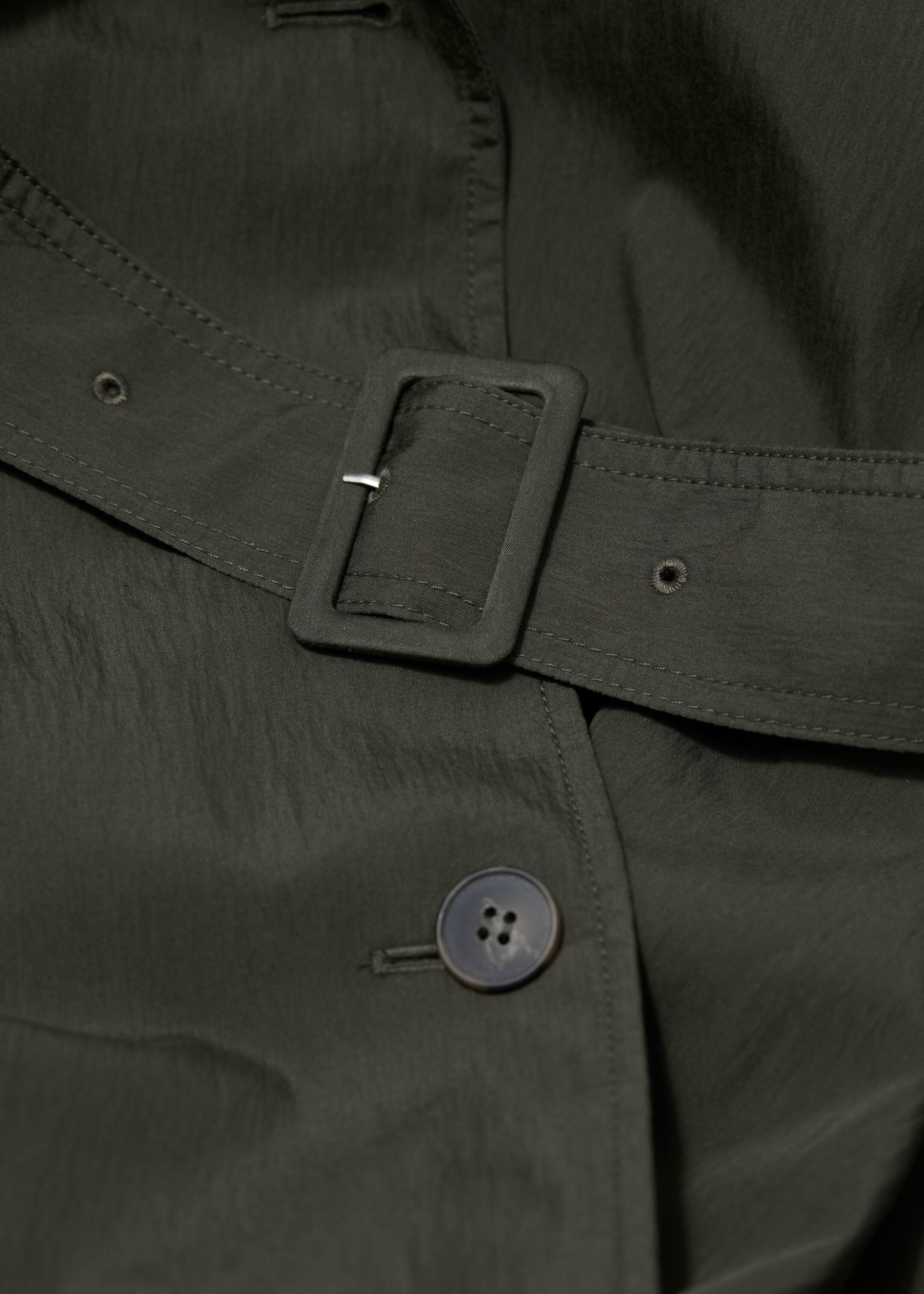 Se større billede: Trenchcoat med høj krave - Grøn - DAME | H&M DK 2