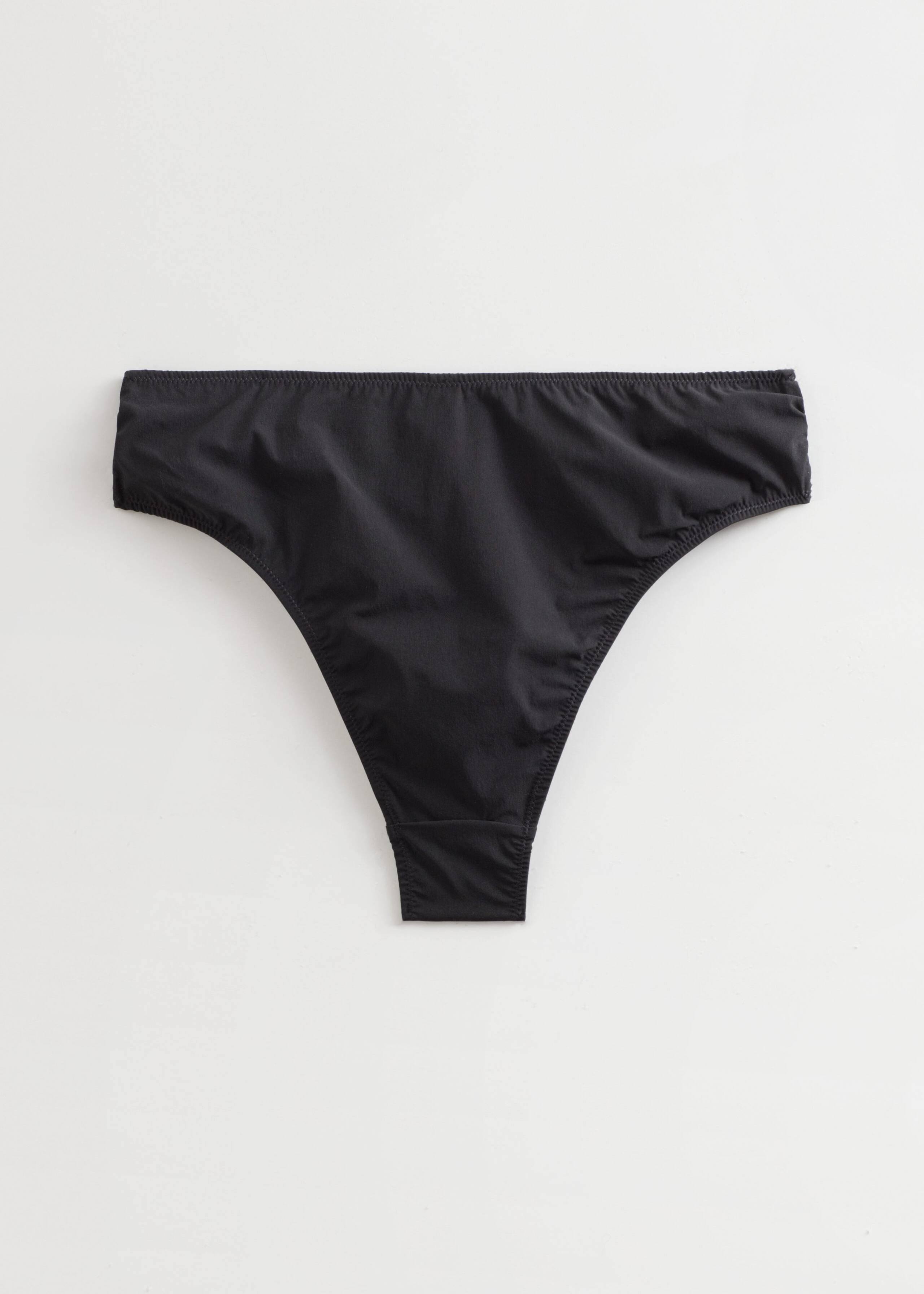 High Cut Bikini Briefs - Black - Still Life