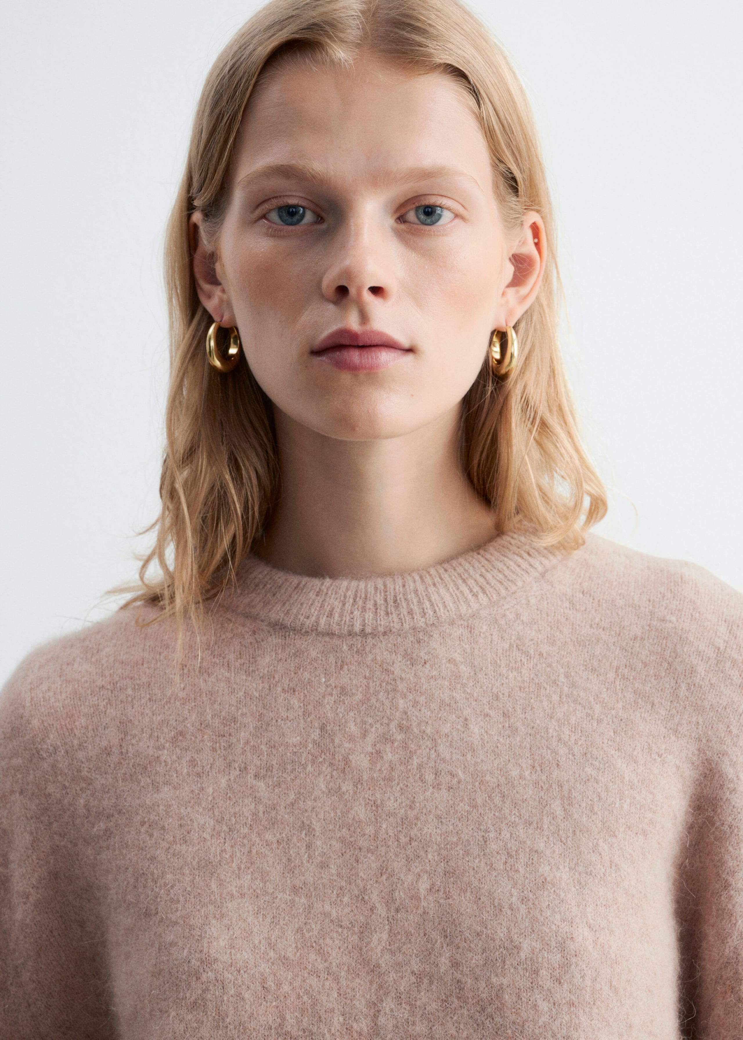 Alpaca-Blend Jumper - Beige - Lookbook