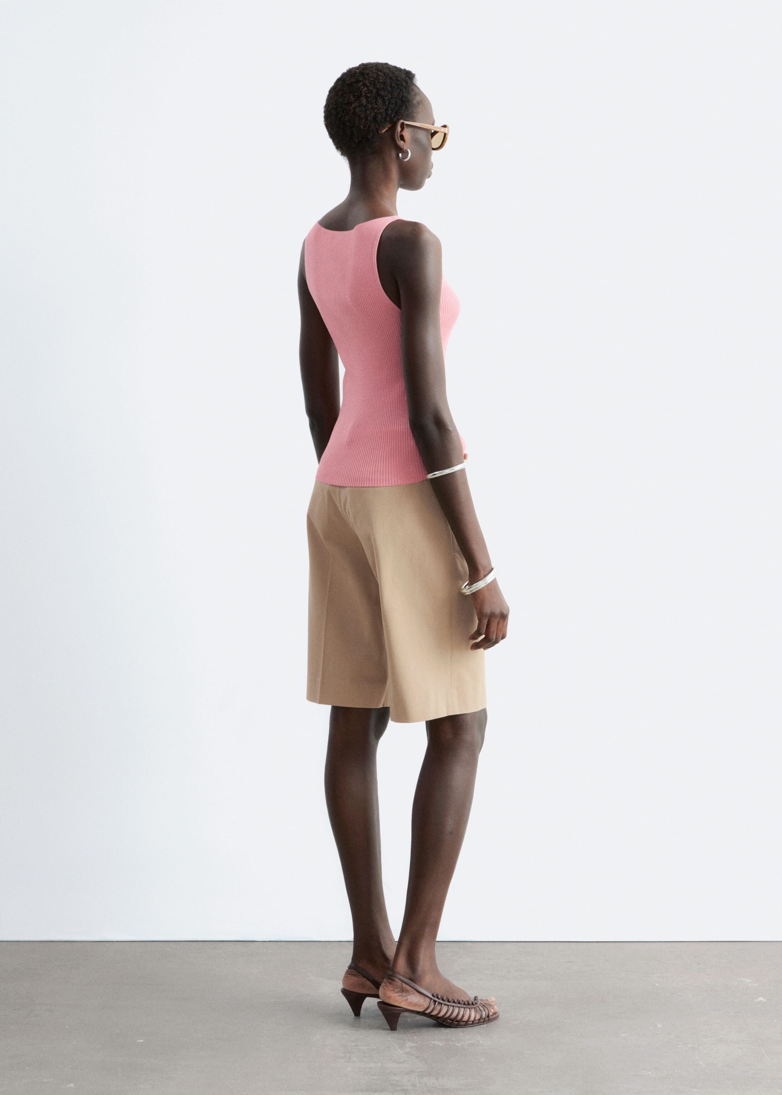 Rib-Knit Tank Top - Chartreuse - Lookbook