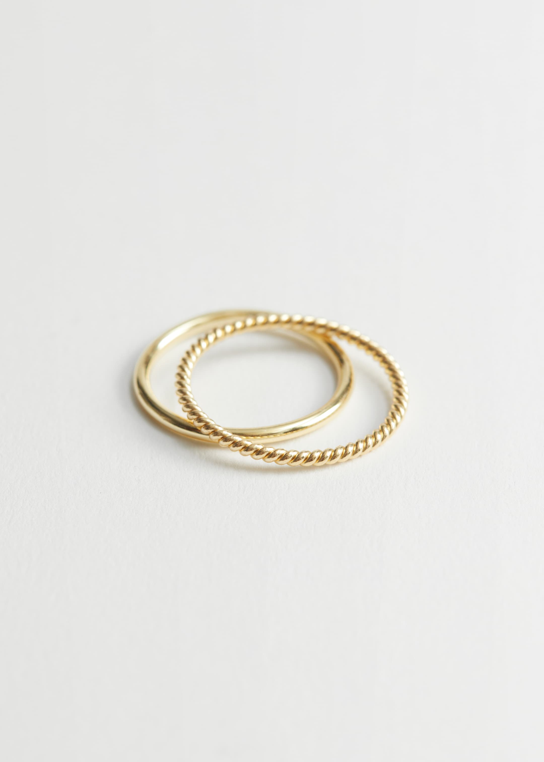 View larger image: Embossed Ring Set - Gold - Ladies | H&M GB 1