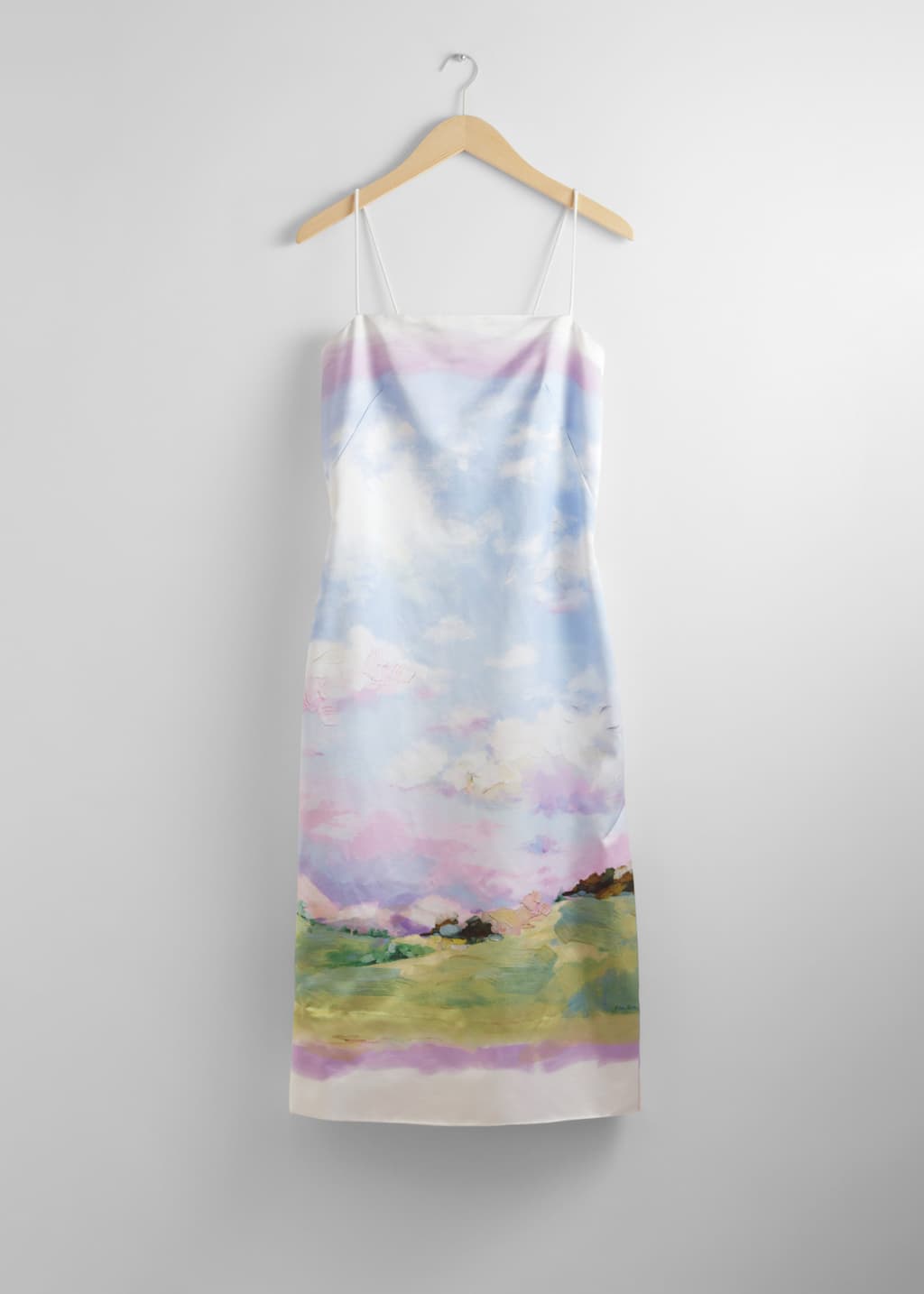 Robe combinaison midi imprimée - Vert/Lilas/Blanc - Still Life