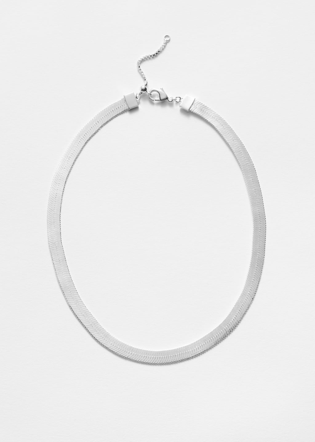 Collana a catena snake a maglie ampie - Argento - Natura morta