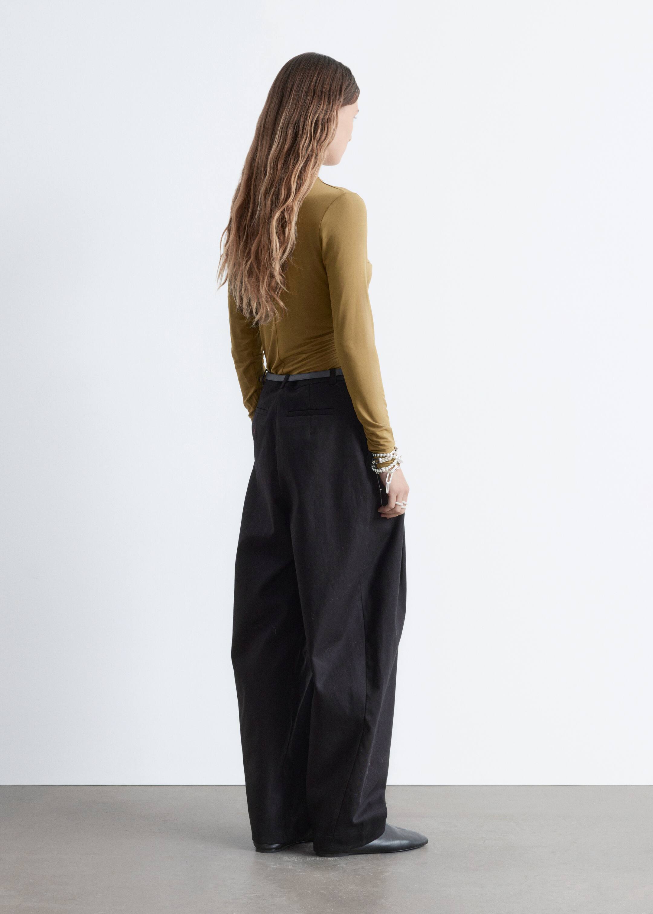 Ver imagen más grande: Pantalones de perneras de barril - Negro - MUJER | H&M ES 5