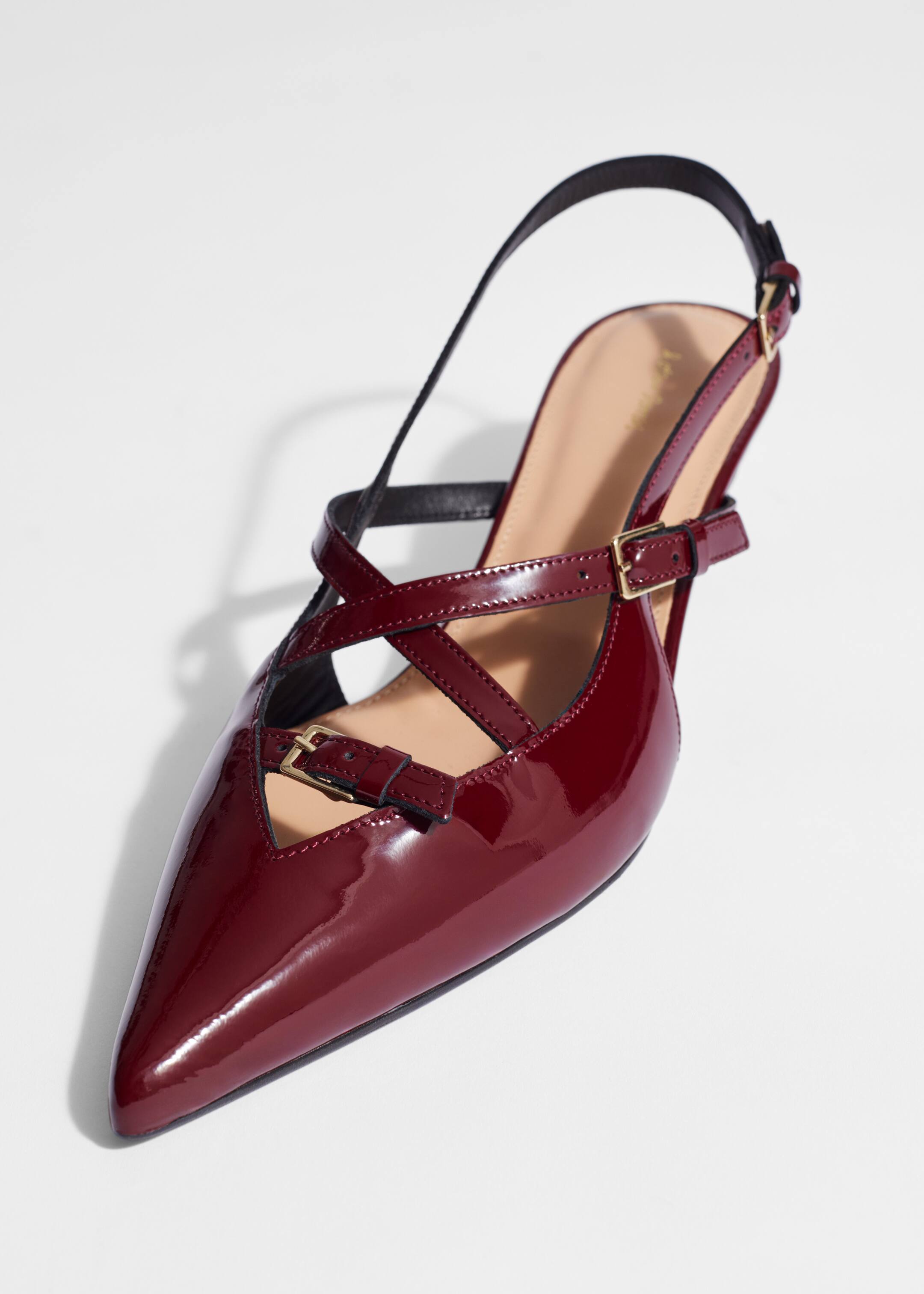 Größeres Bild ansehen: Verzierte Slingback-Pumps - Weinrot - Ladies | H&M DE 3