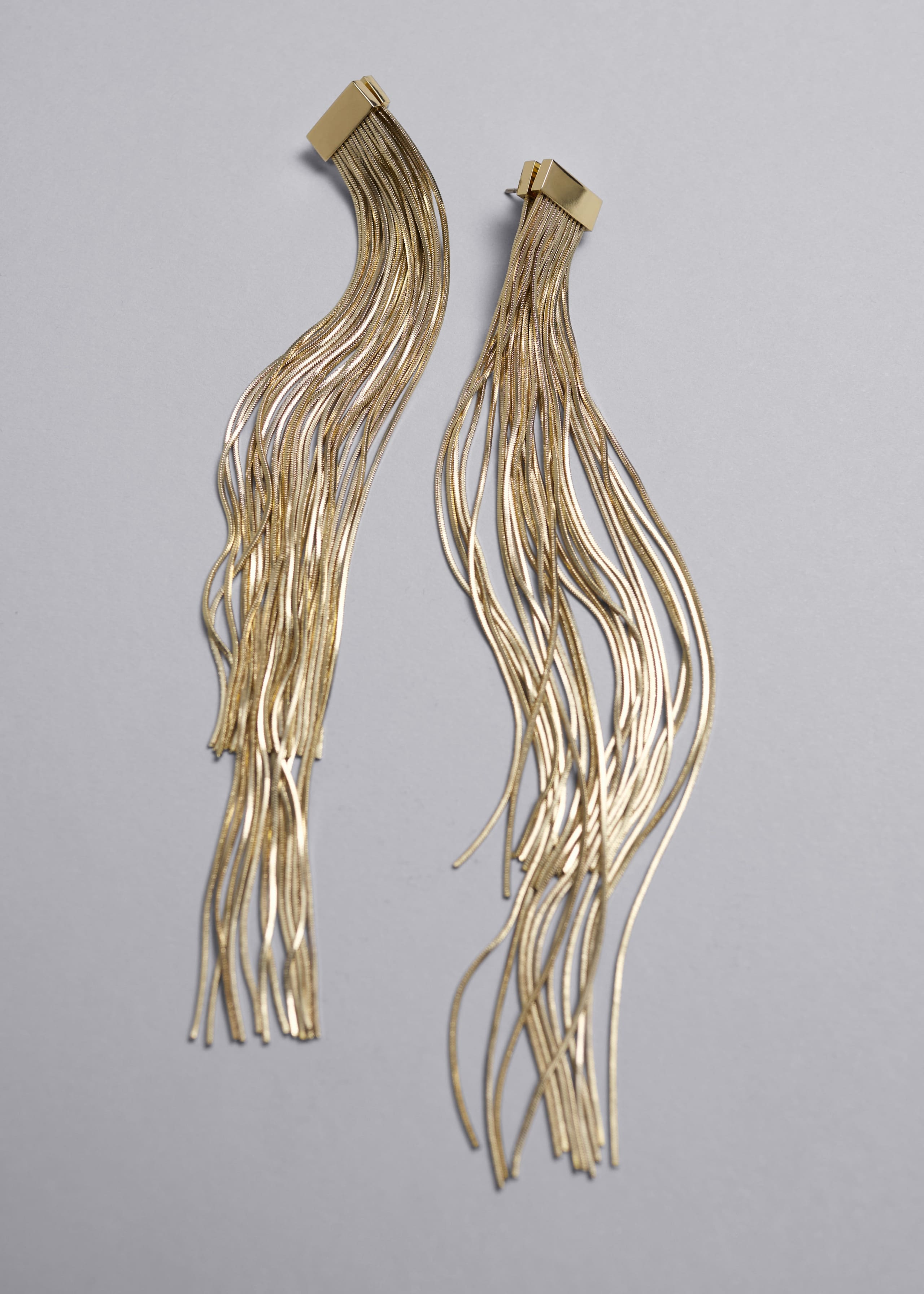 Boucles d’oreilles multi-chaînes - Doré - Still Life