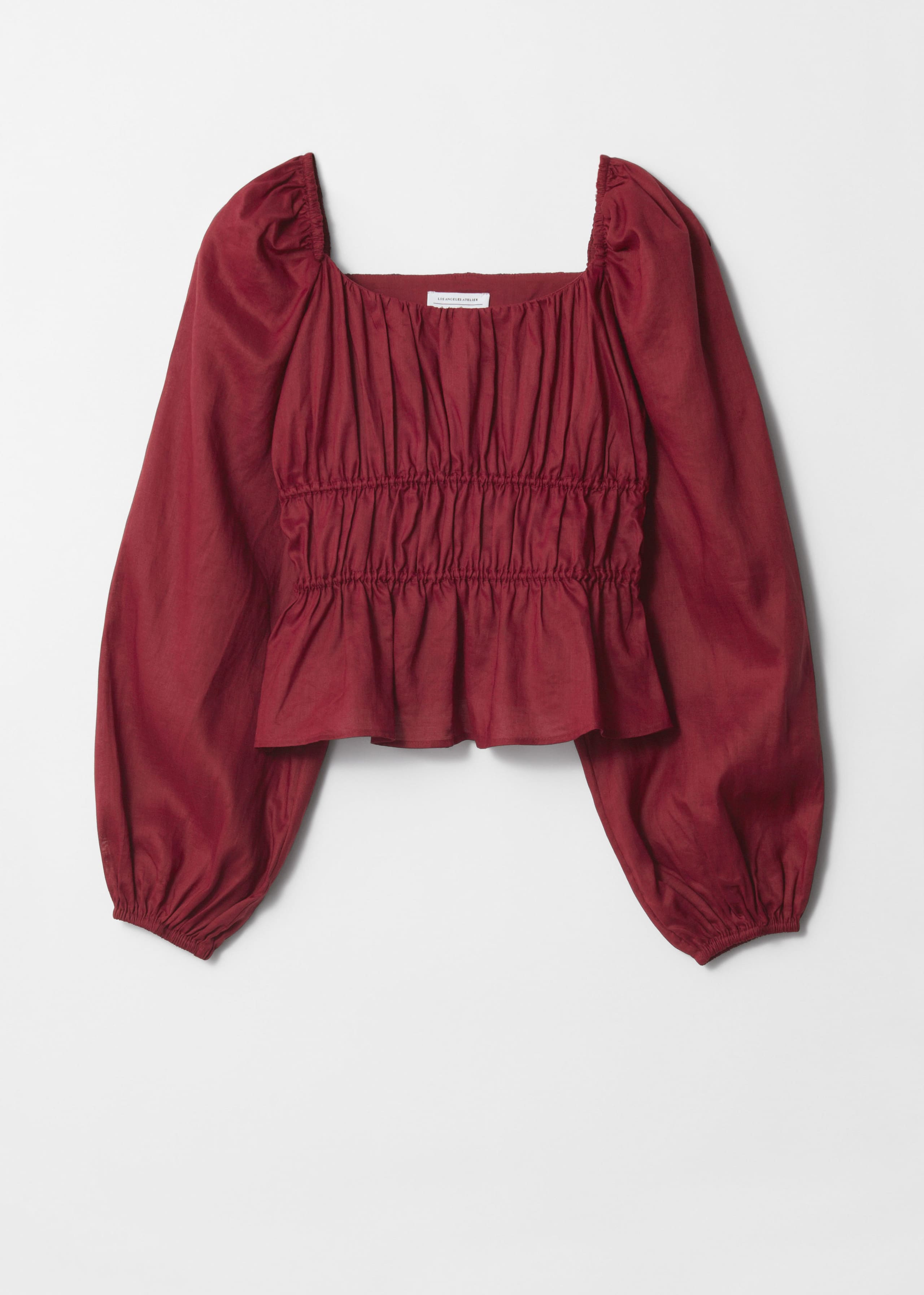 Blusa con arricciature - Nero - Natura morta