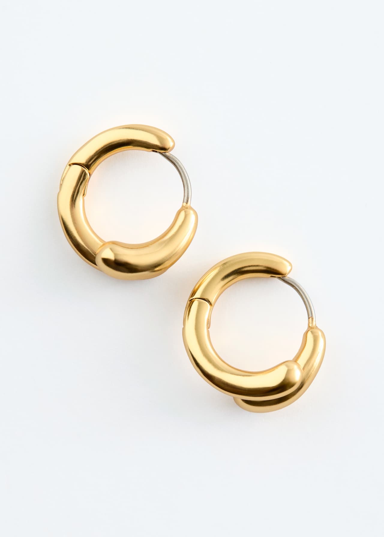 Todelte hoop-øreringe - Guld - DAME | H&M DK