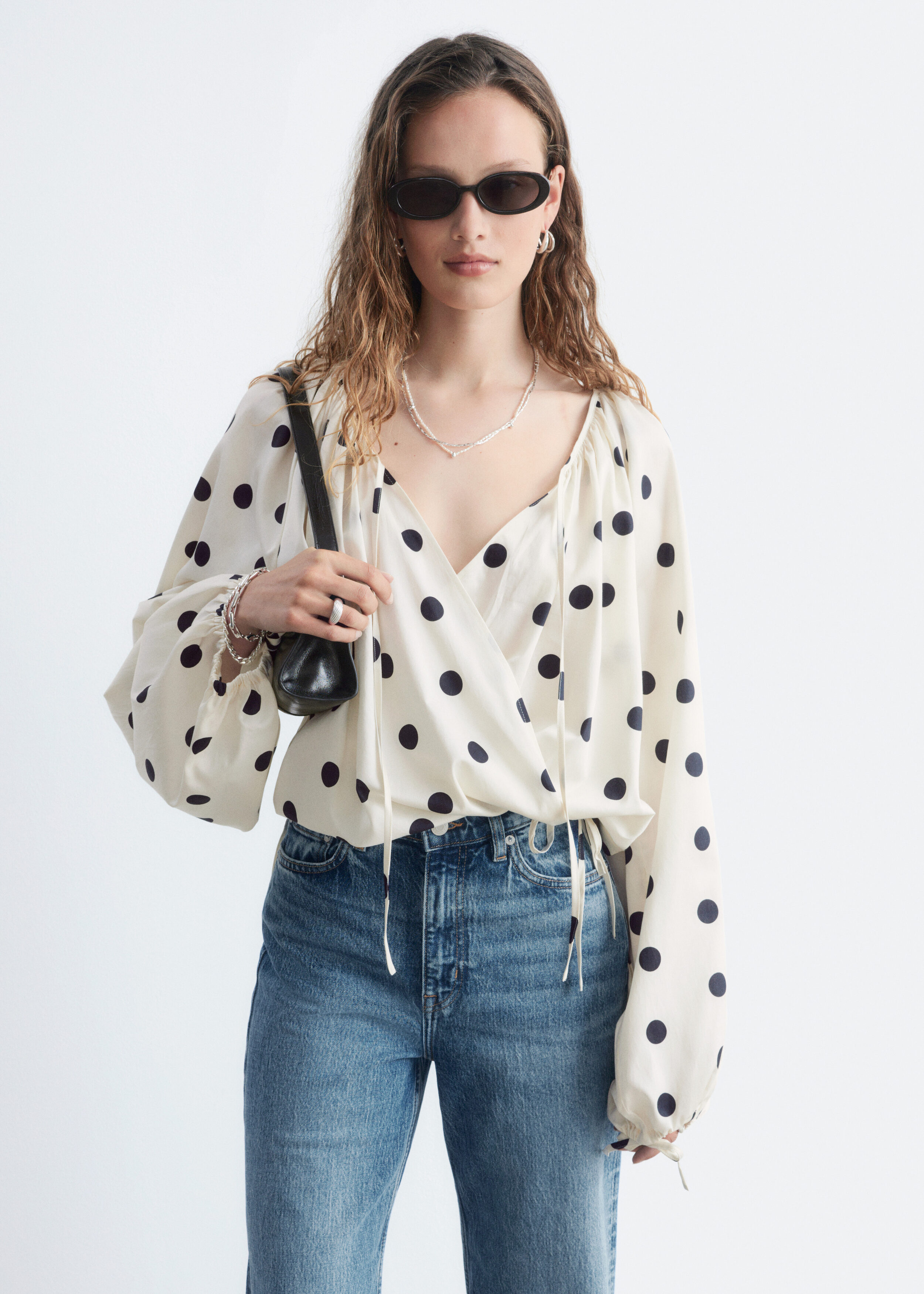 Wrap Cotton Blouse