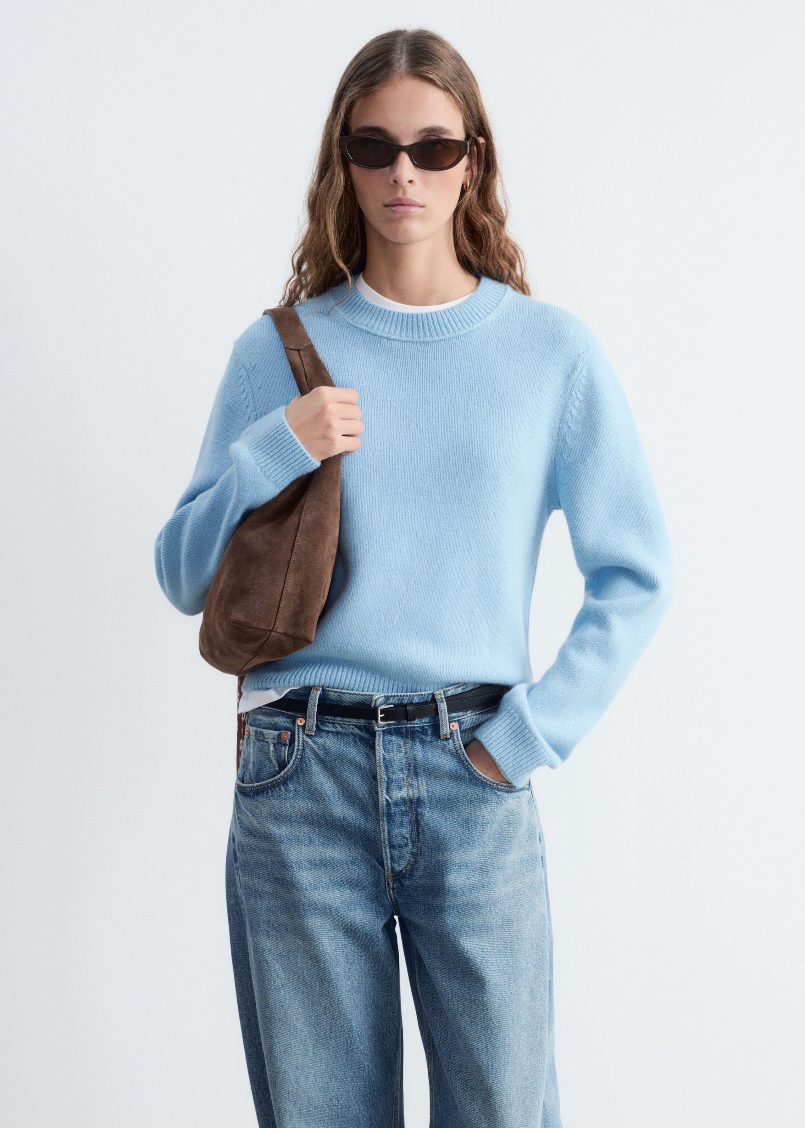 Cashmere-Blend Jumper - Red - Lookbook