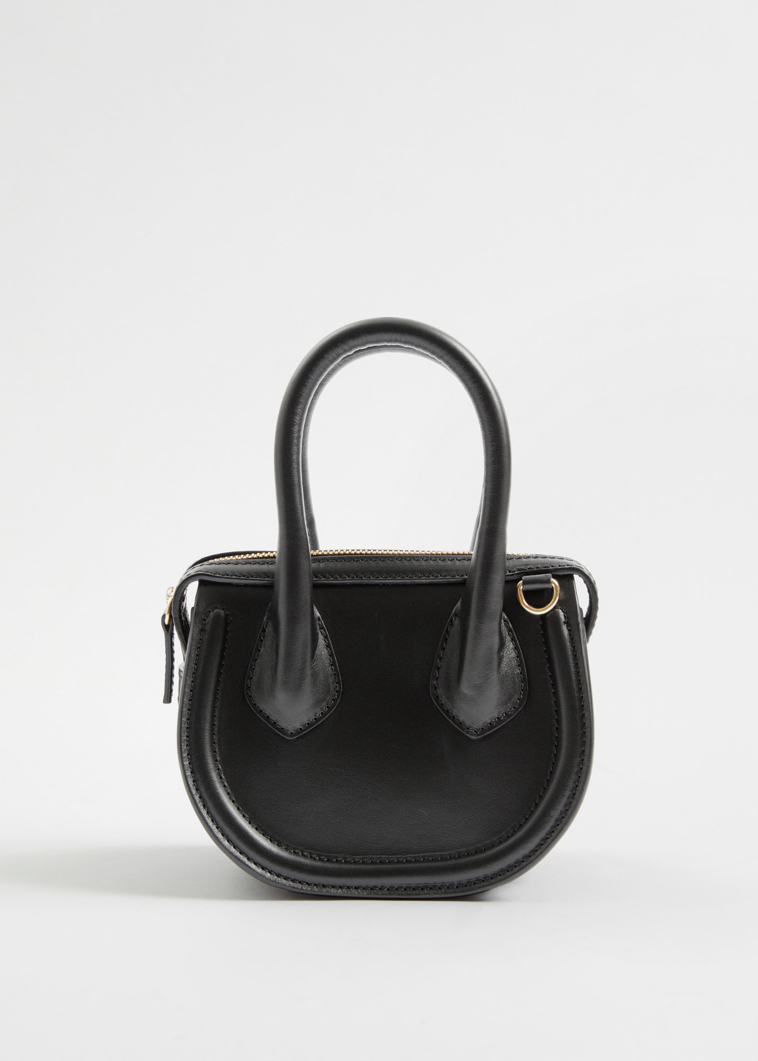 SmallTopHandleLeatherBag - Gold - Natura morta