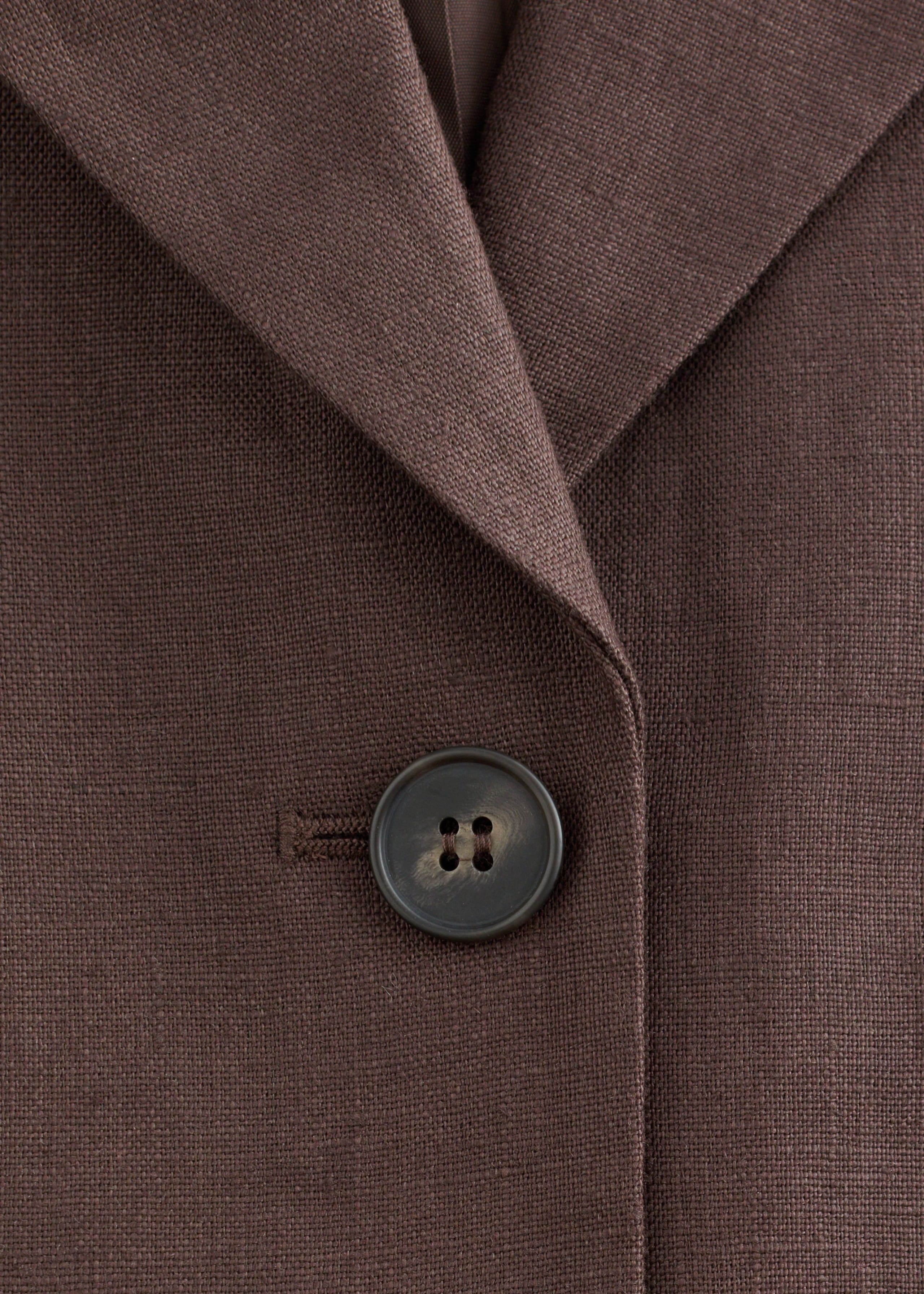 Image of Tapered Linen Blazer