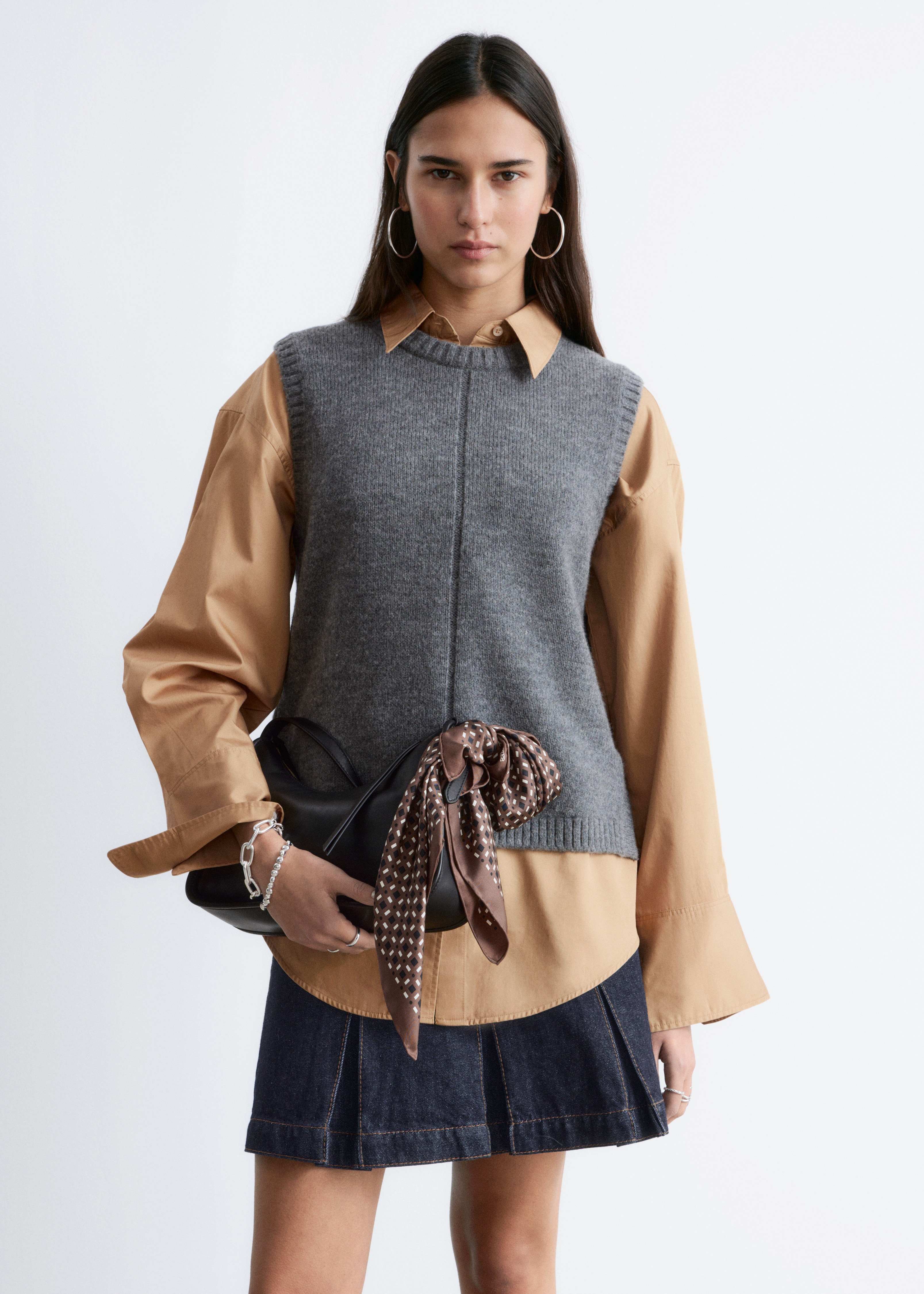 Strickpullunder - Dunkelgrau