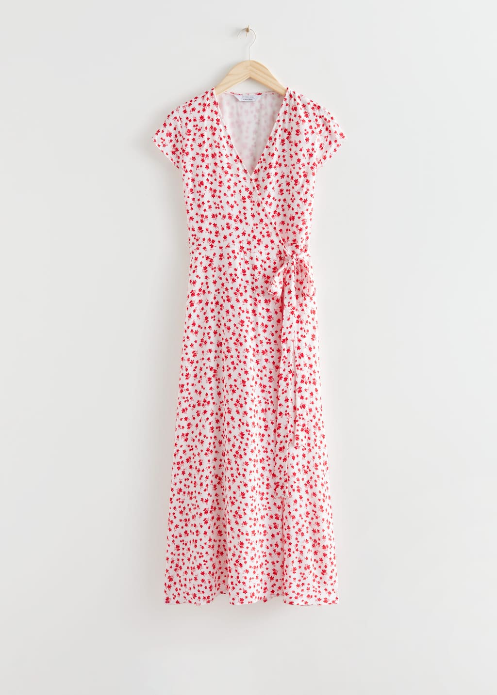 Vestido midi cruzado estampado - Estampado azul - Bodegón