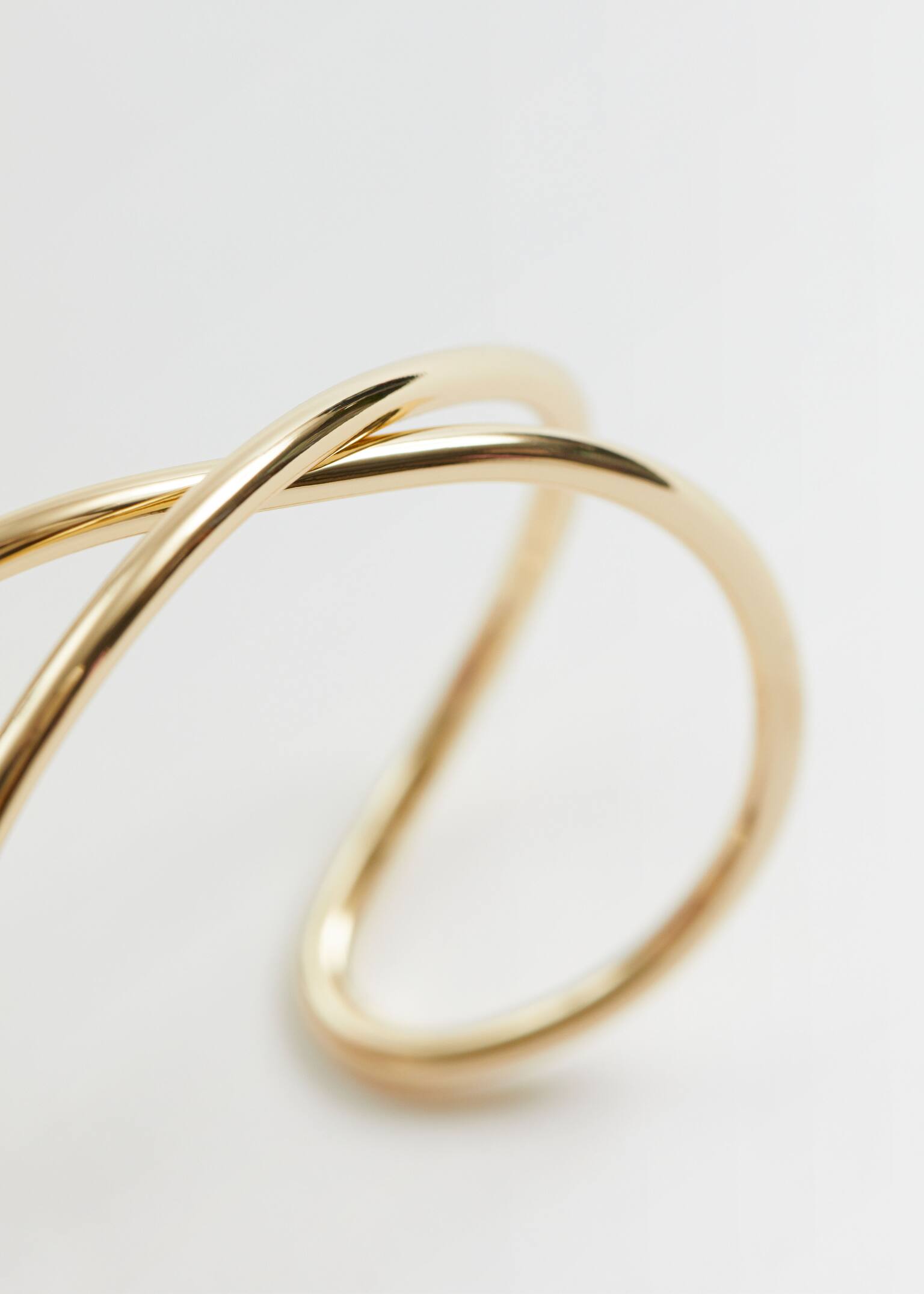 Twisted Cuff Bracelet - זהב - 2