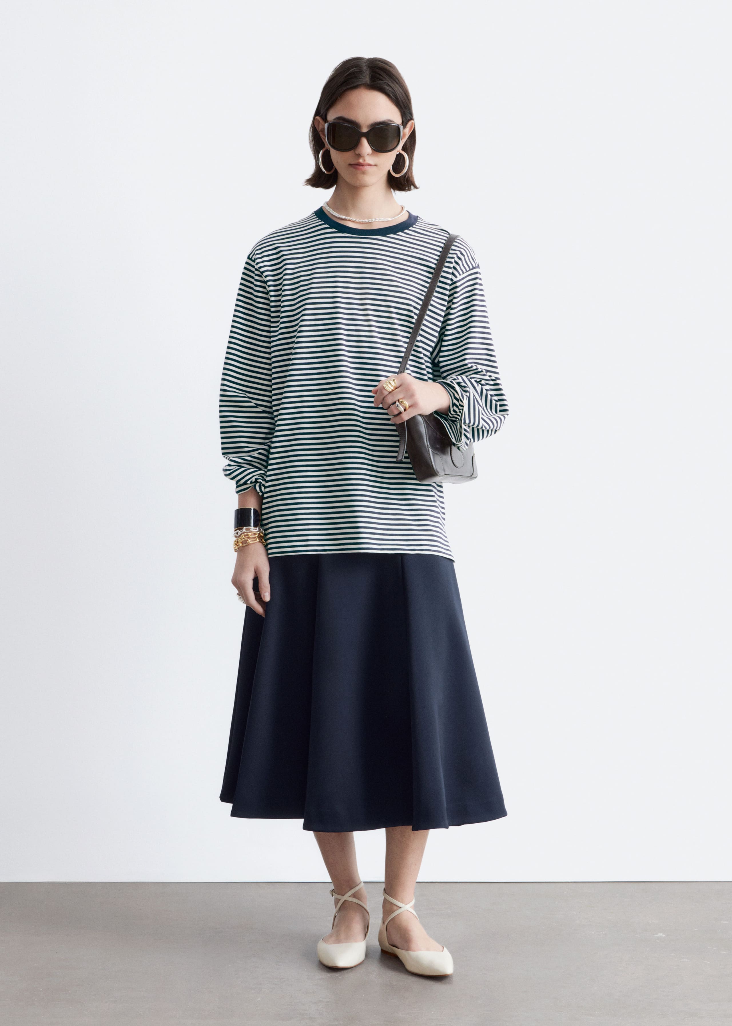 Image of Maglia in jersey a maniche lunghe