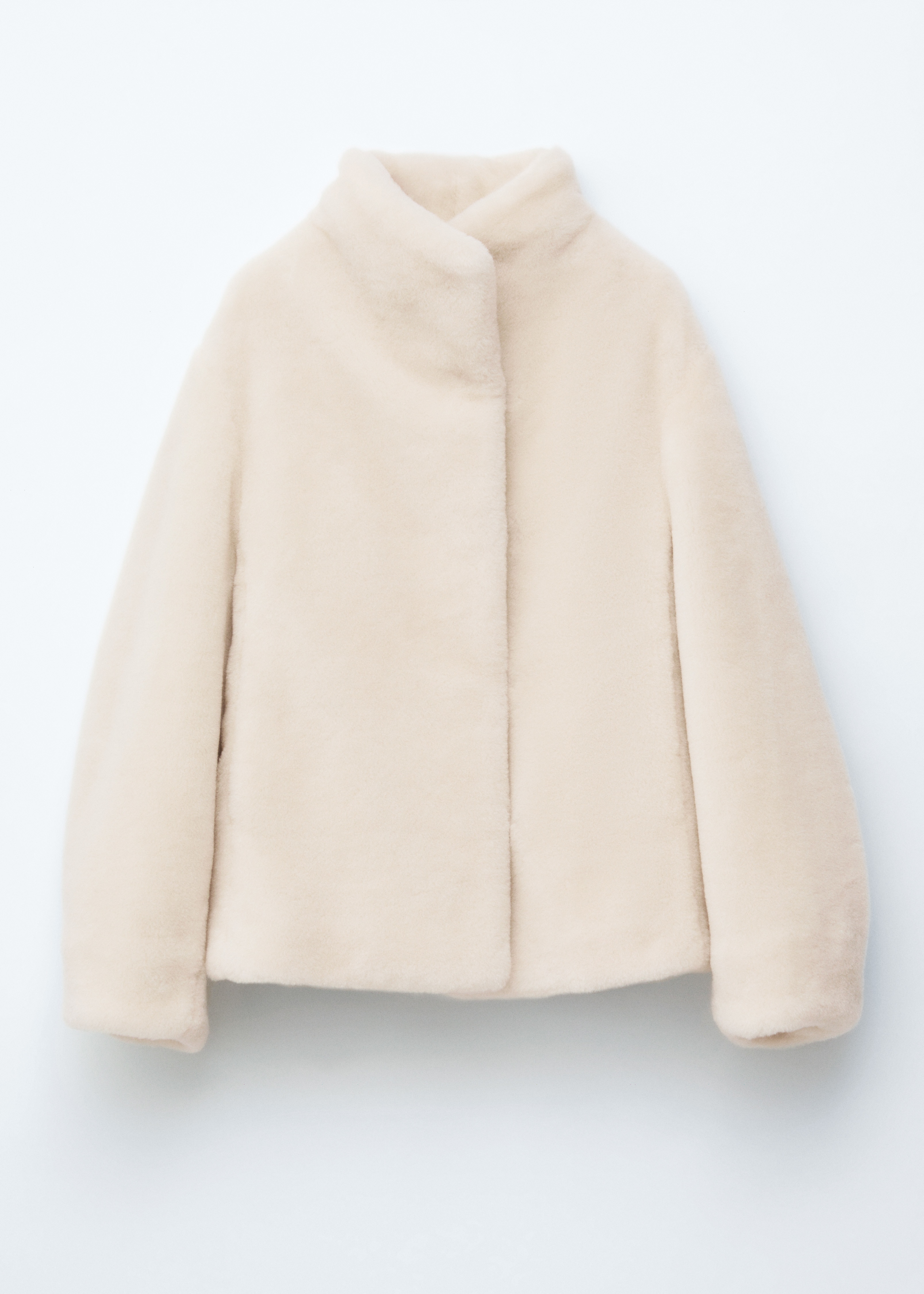 Veste en fourrure synthétique - Couleur crème