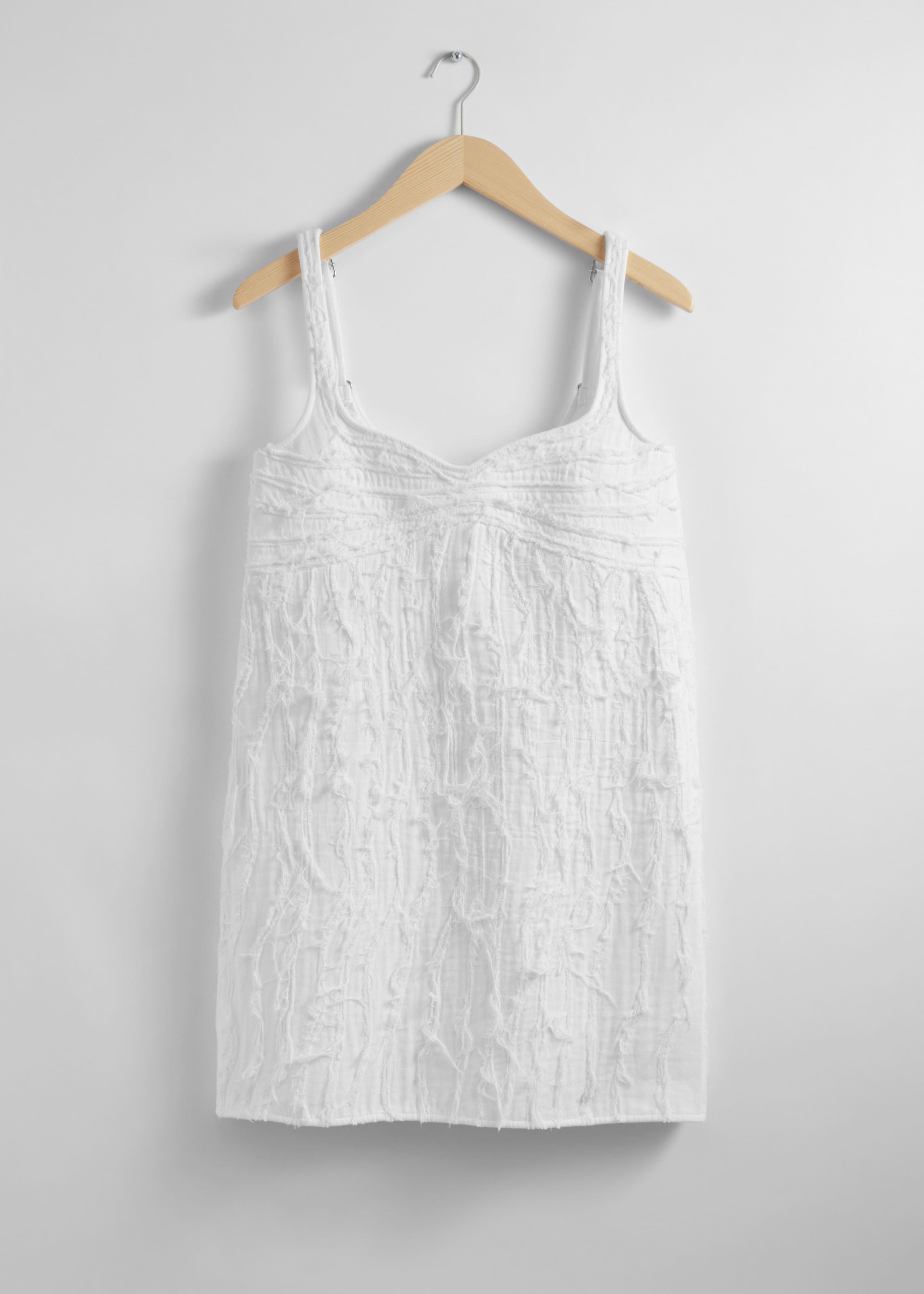 Textured Mini Dress - White - Still Life