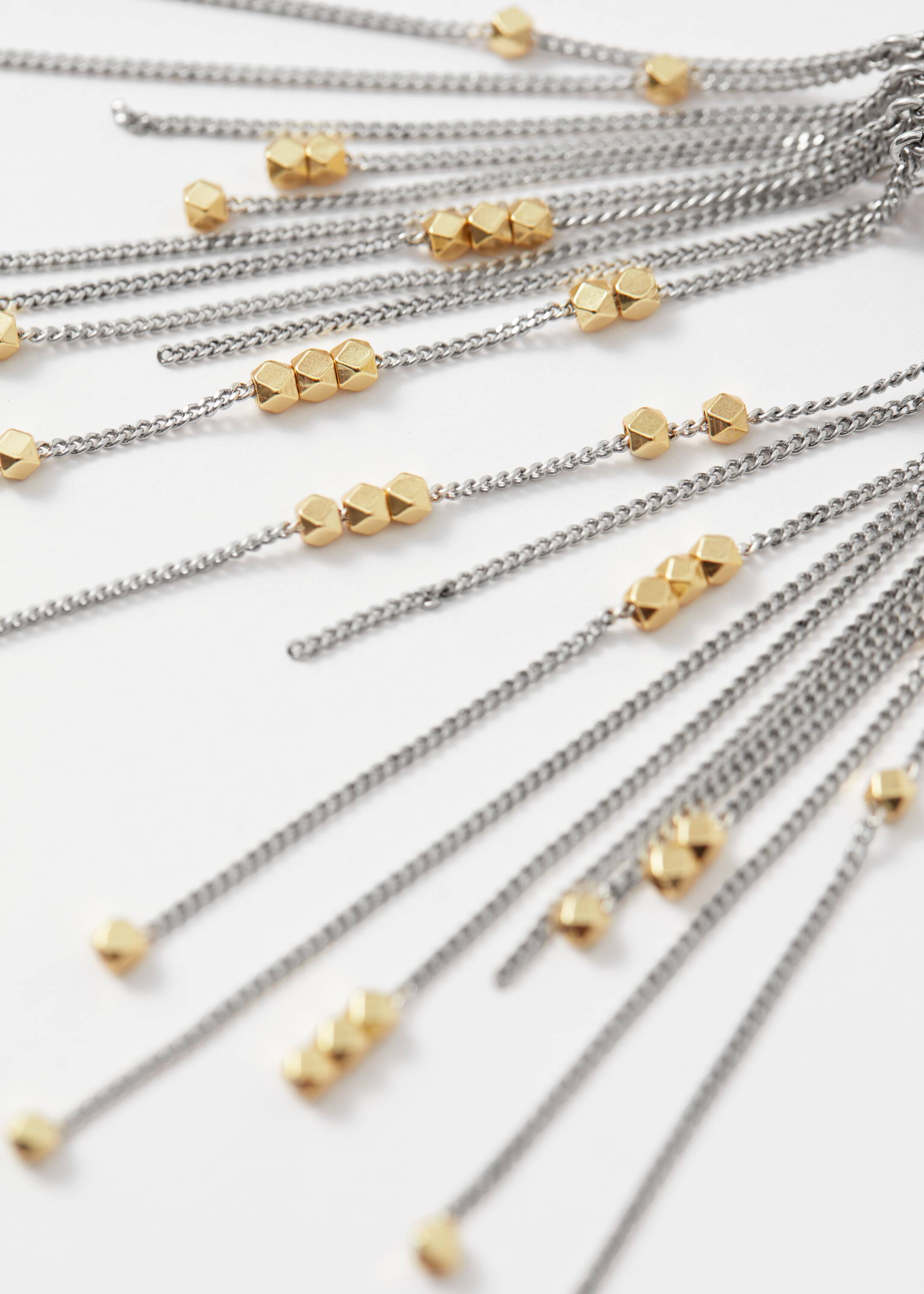 Προβολή μεγαλύτερης εικόνας: Beaded Chain-Pendant Earrings - Ασημί - Ladies | H&M GR 4