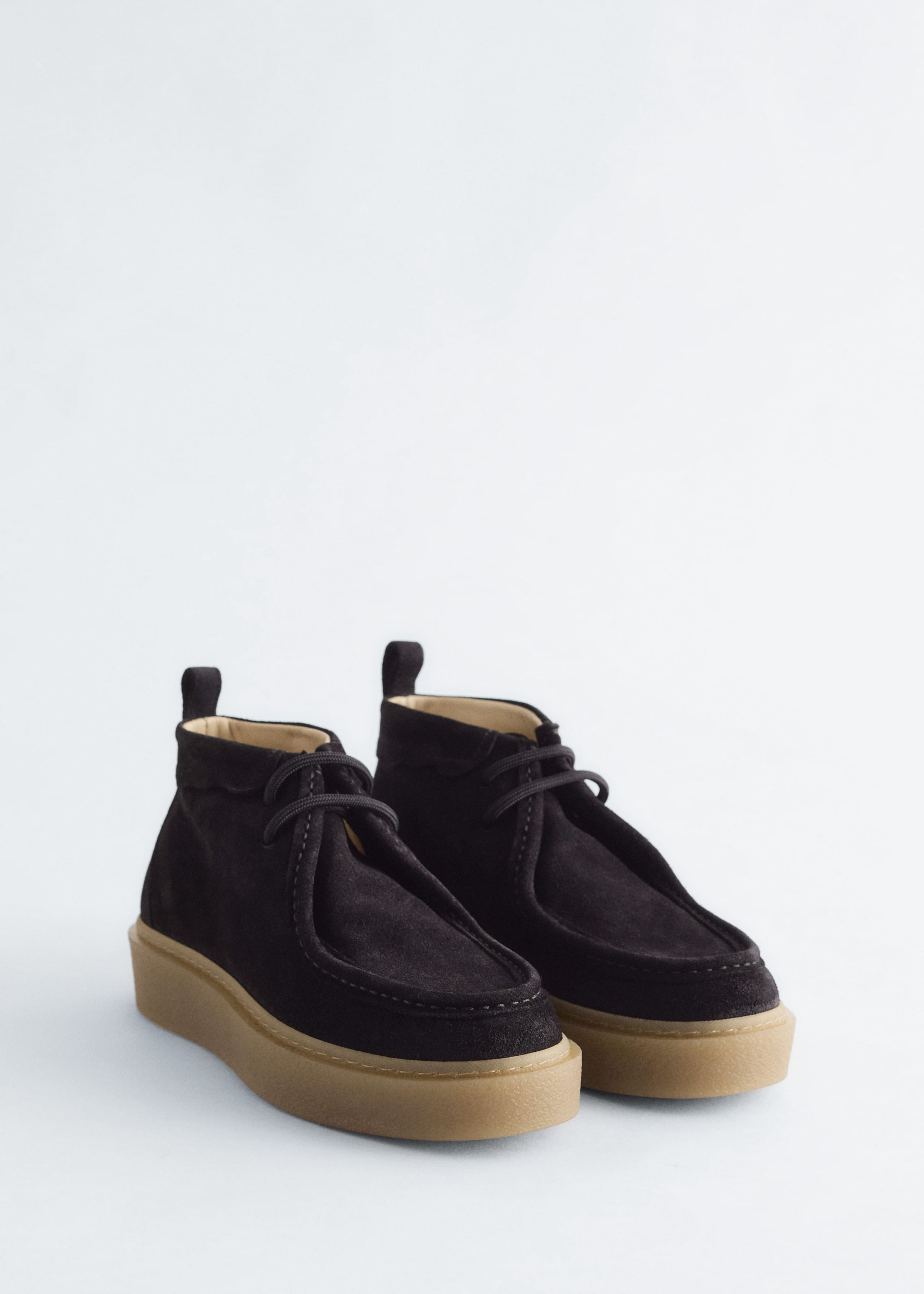 Image of Platform Suede Desert Boots