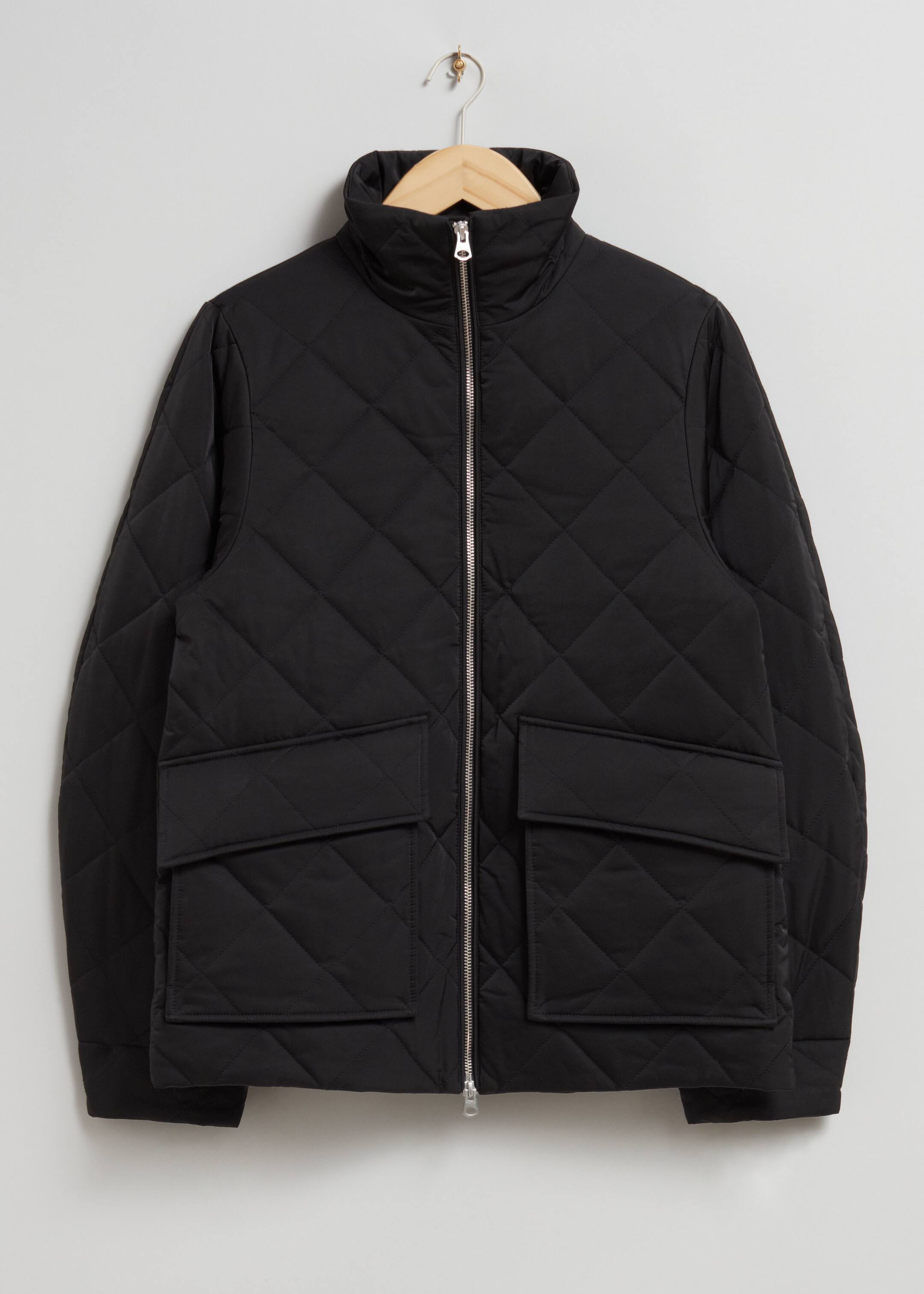 View larger image: Diamond-Quilted Jacket - Black - Ladies | H&M GB 1